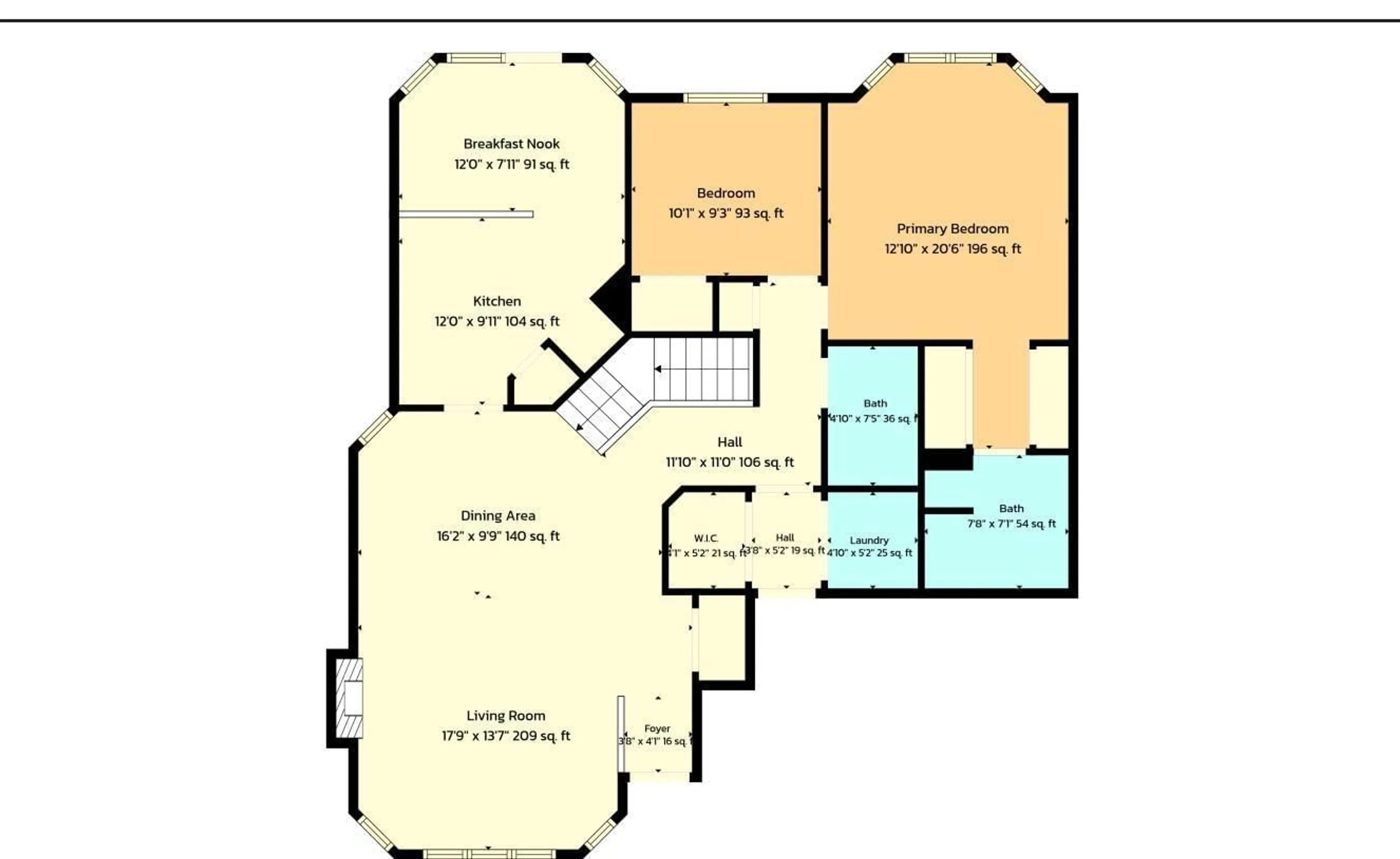 Floor plan for #6 - 12504 15 AV, Edmonton Alberta T6W1X1