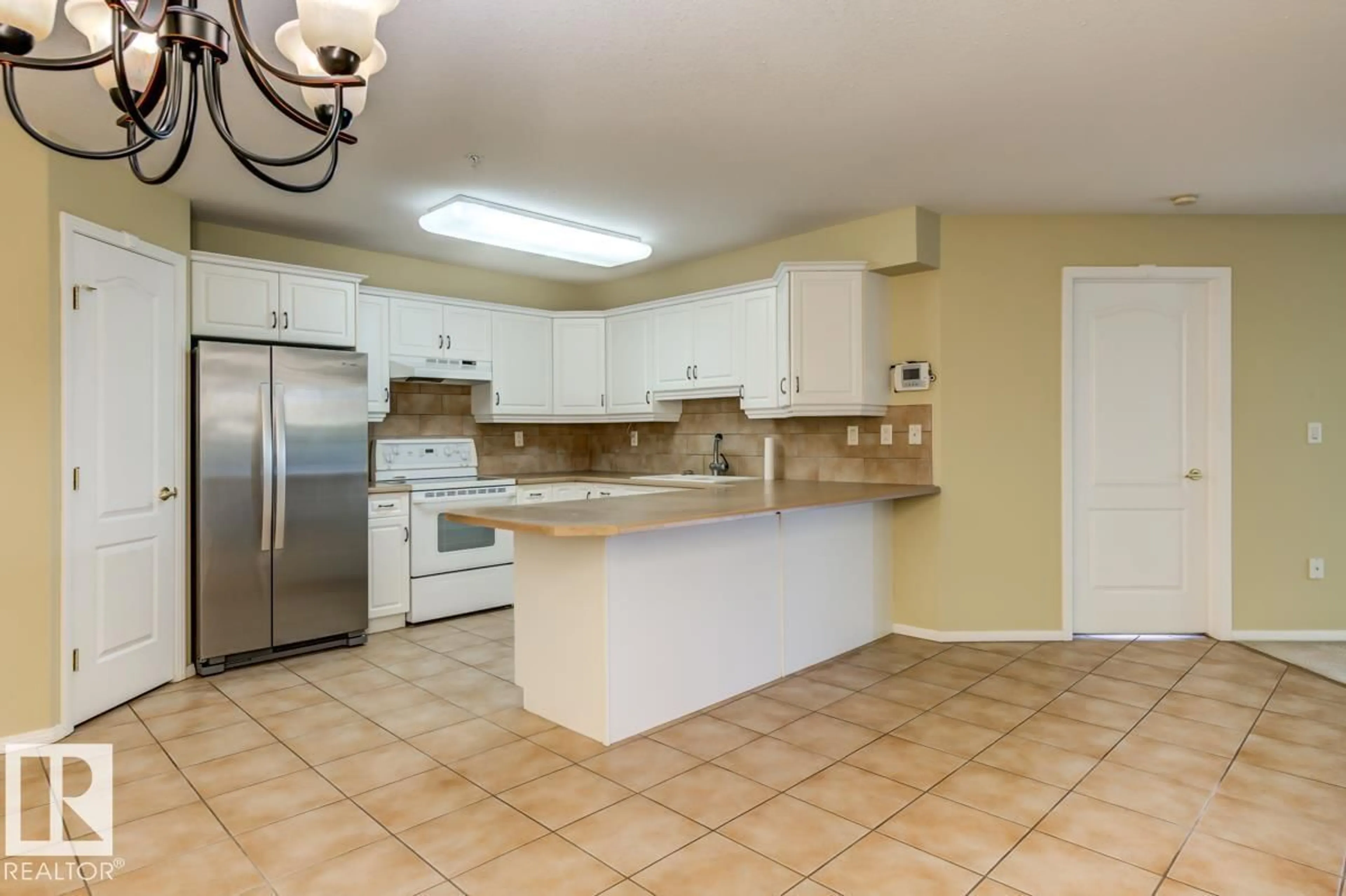 Standard kitchen, ceramic/tile floor for #312 - 8942 156 STREET, Edmonton Alberta T5R5Z5