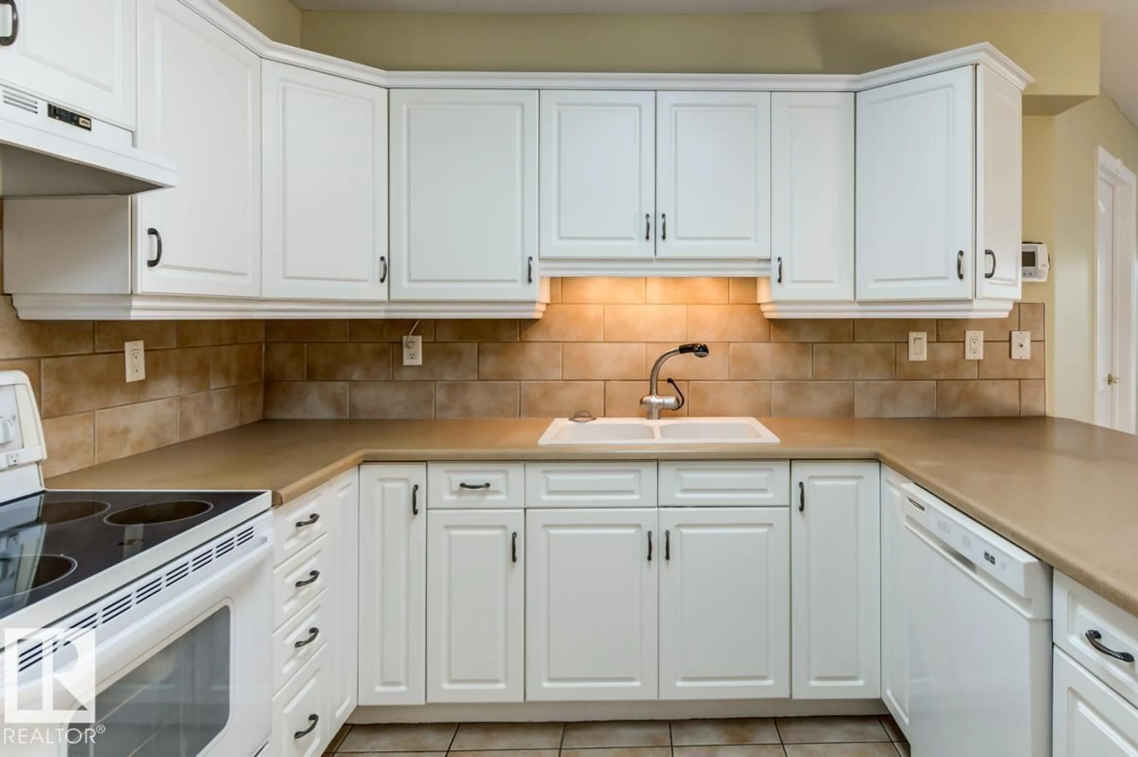 Standard kitchen, ceramic/tile floor for #312 - 8942 156 STREET, Edmonton Alberta T5R5Z5