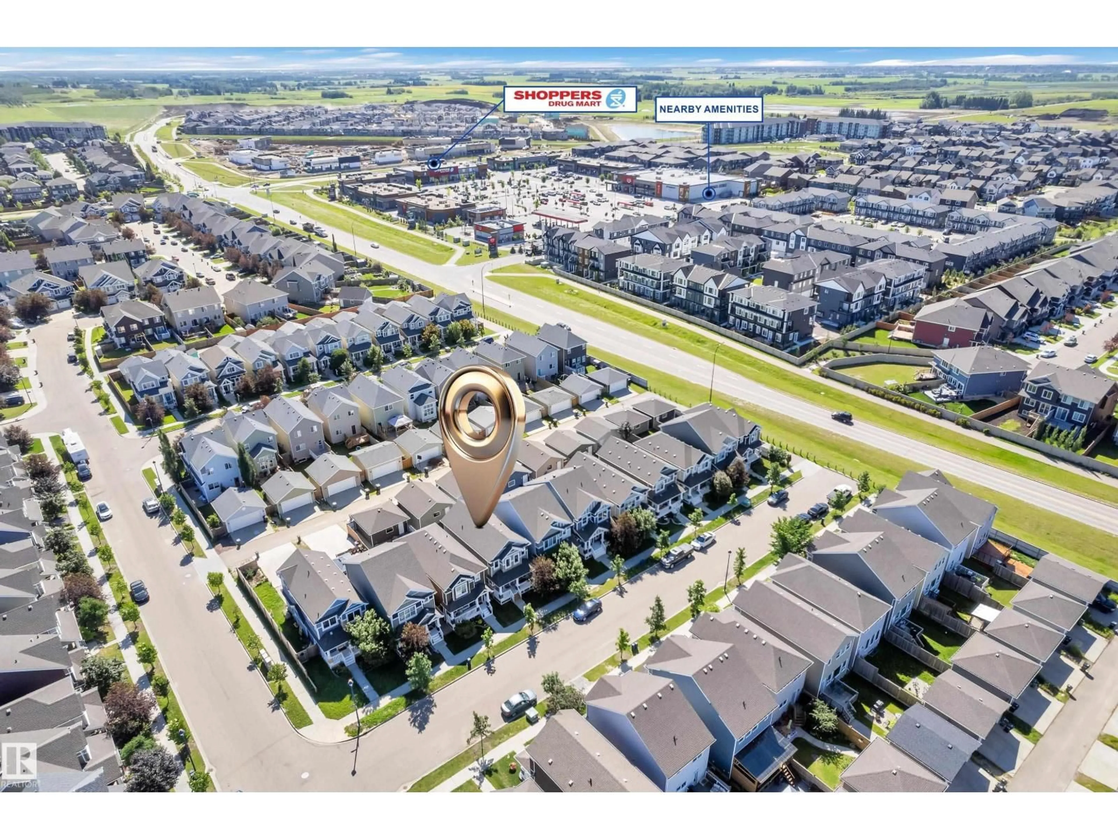 A pic from outside/outdoor area/front of a property/back of a property/a pic from drone, street for SW - 2315 70 ST, Edmonton Alberta T6X1Z2