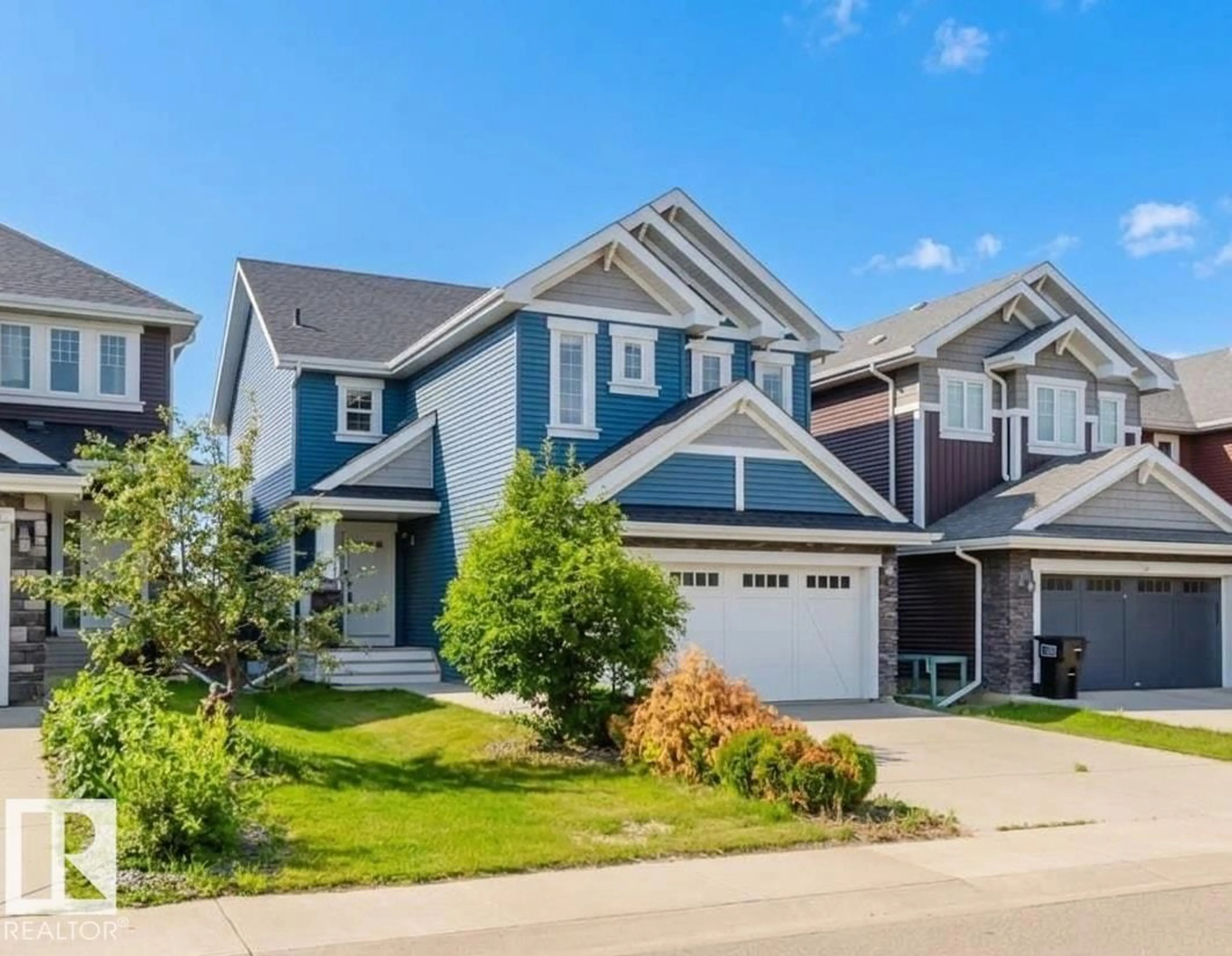Home with vinyl exterior material, street for SW - 16627 18 AV, Edmonton Alberta T6W3C5