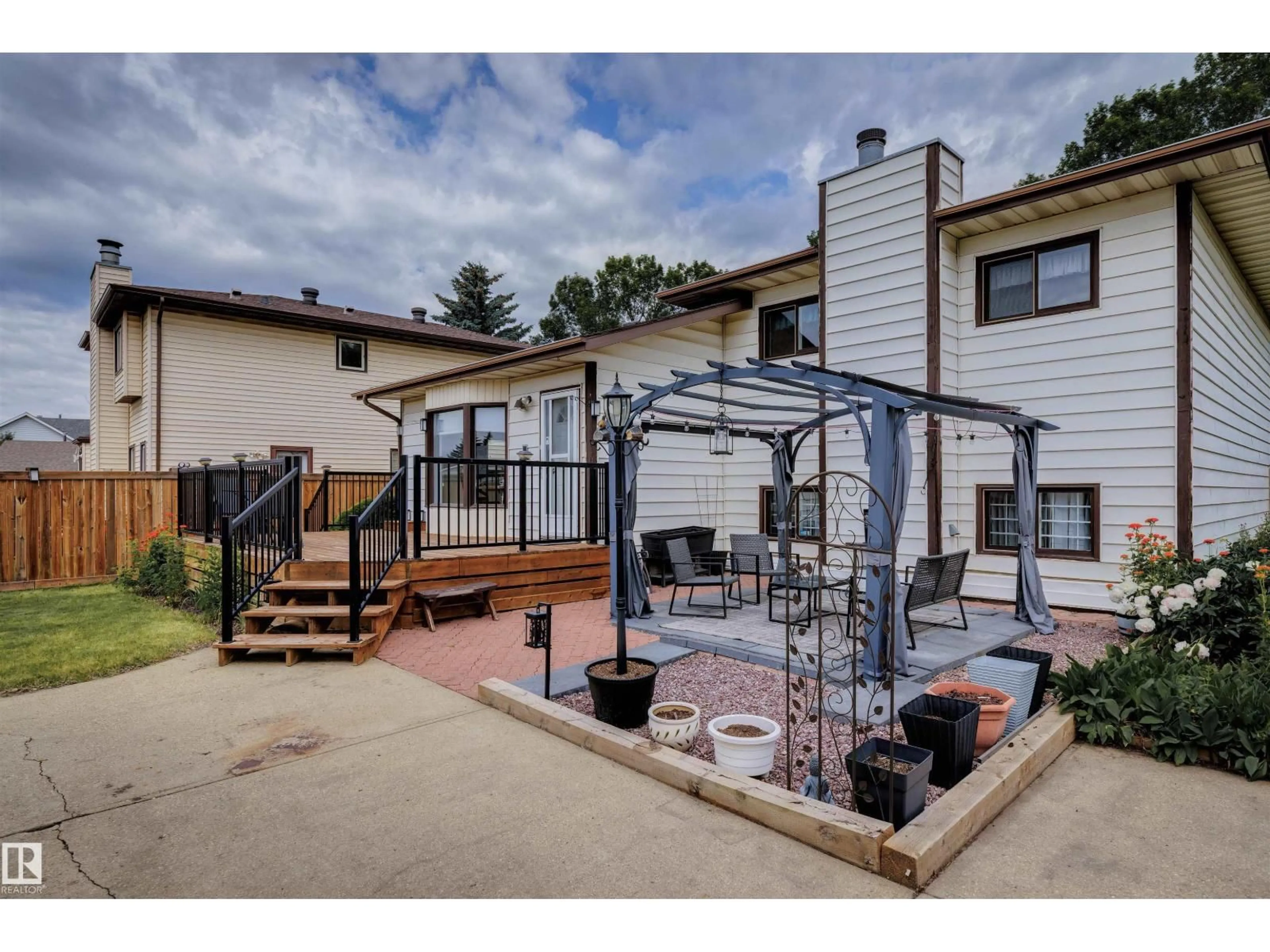 Patio, mountain view for 9315 168 AV, Edmonton Alberta T5Z1Y1