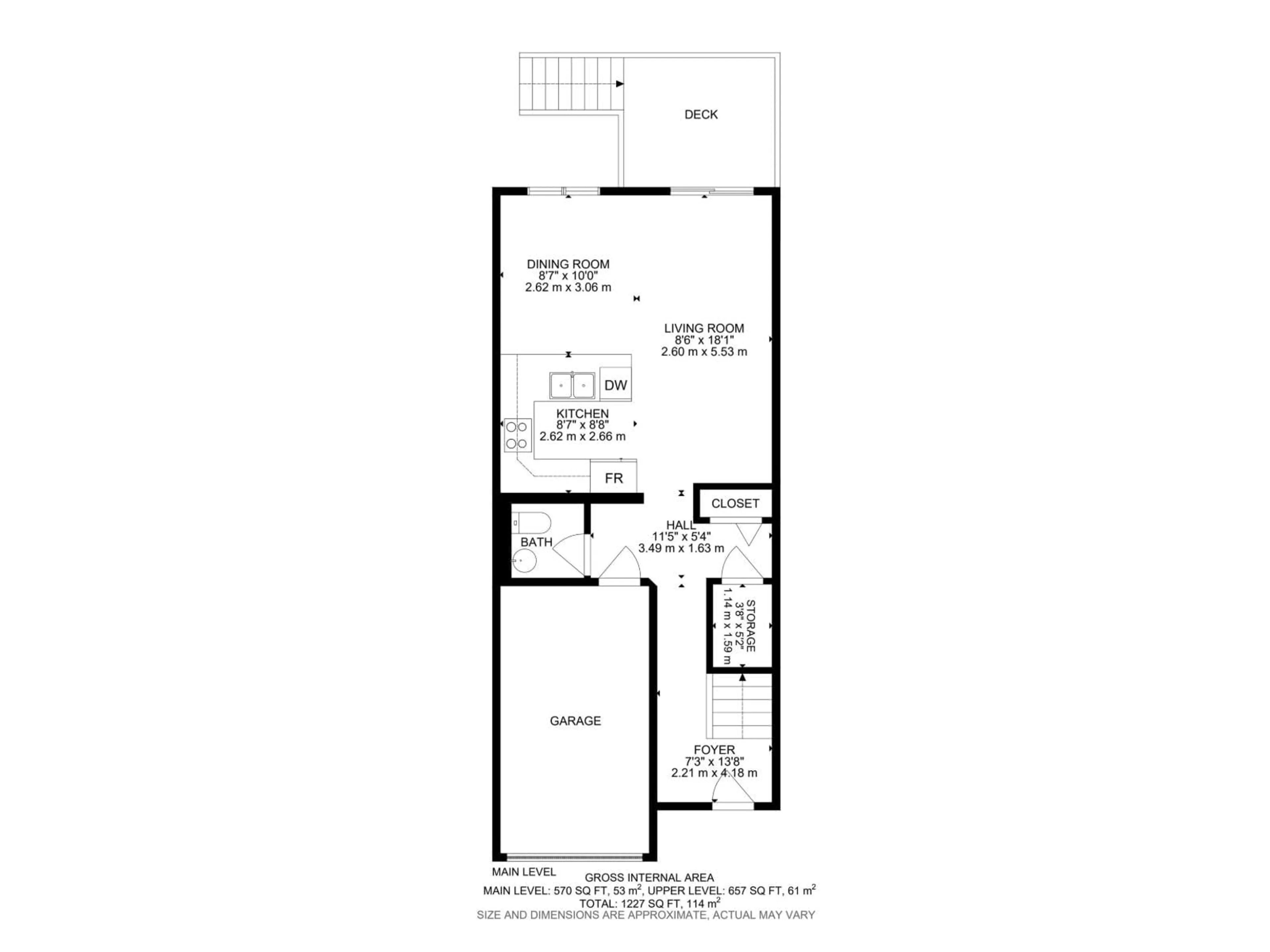 Floor plan for #5 - 14603 MILLER BV, Edmonton Alberta T5Y3B6