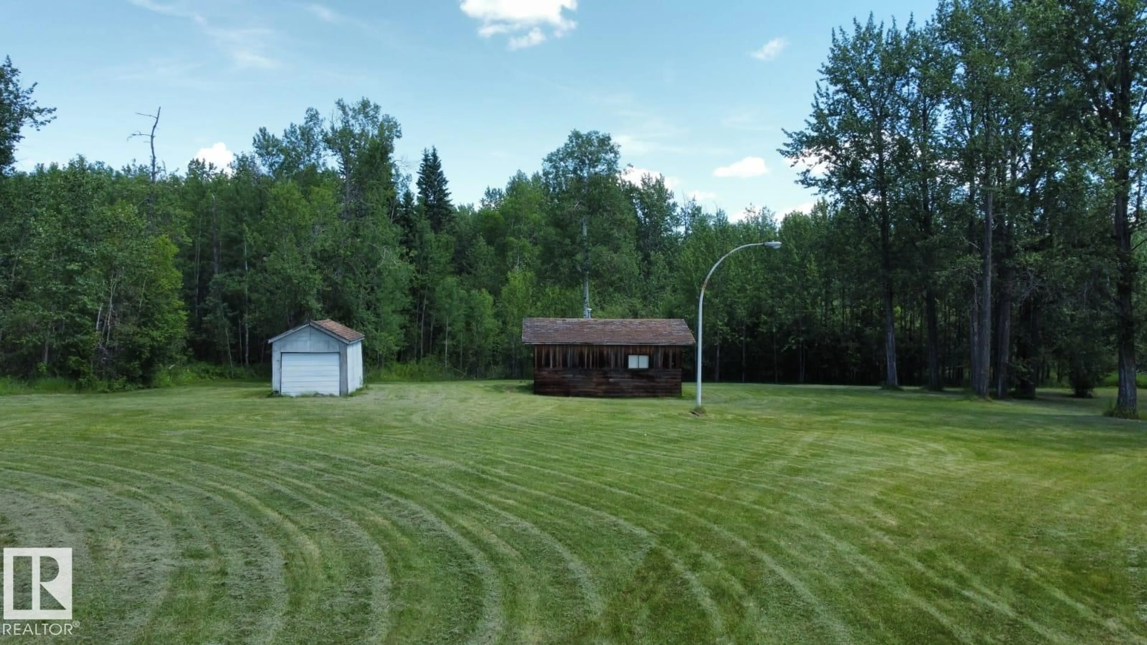 A pic from outside/outdoor area/front of a property/back of a property/a pic from drone, unknown for 191027A TWP RD 653 RD, Rural Athabasca County Alberta T8T0E4
