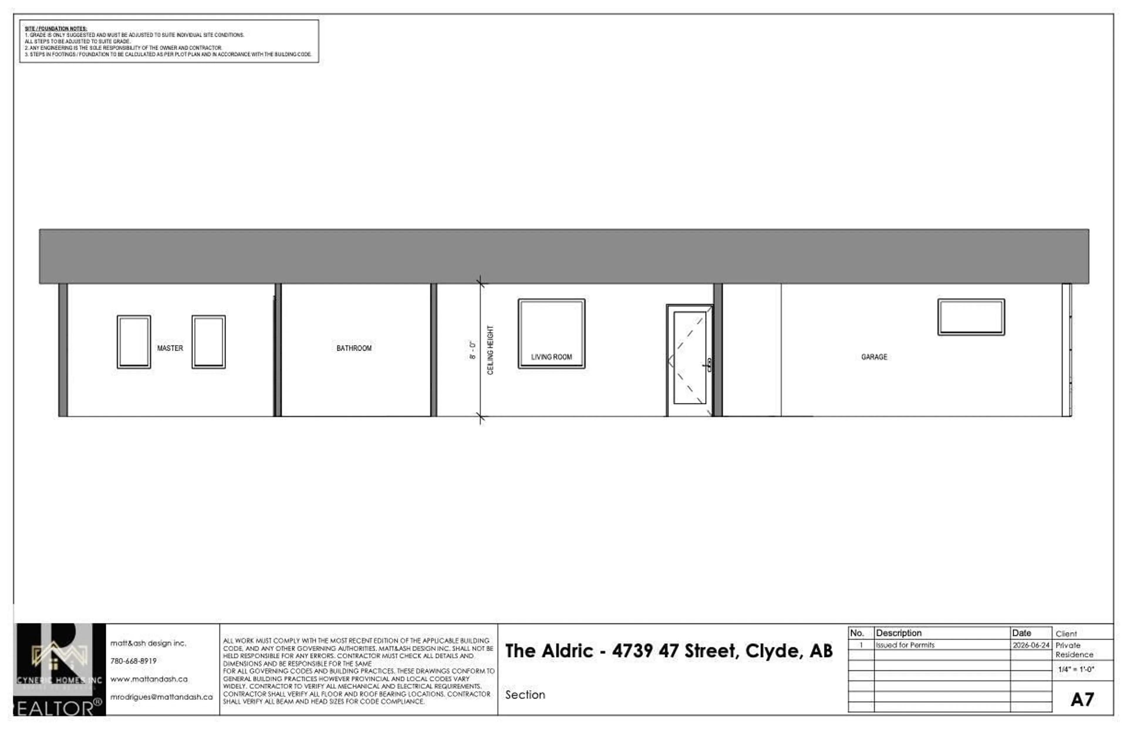 Floor plan for 4739 47 ST, Clyde Alberta T0G0P0