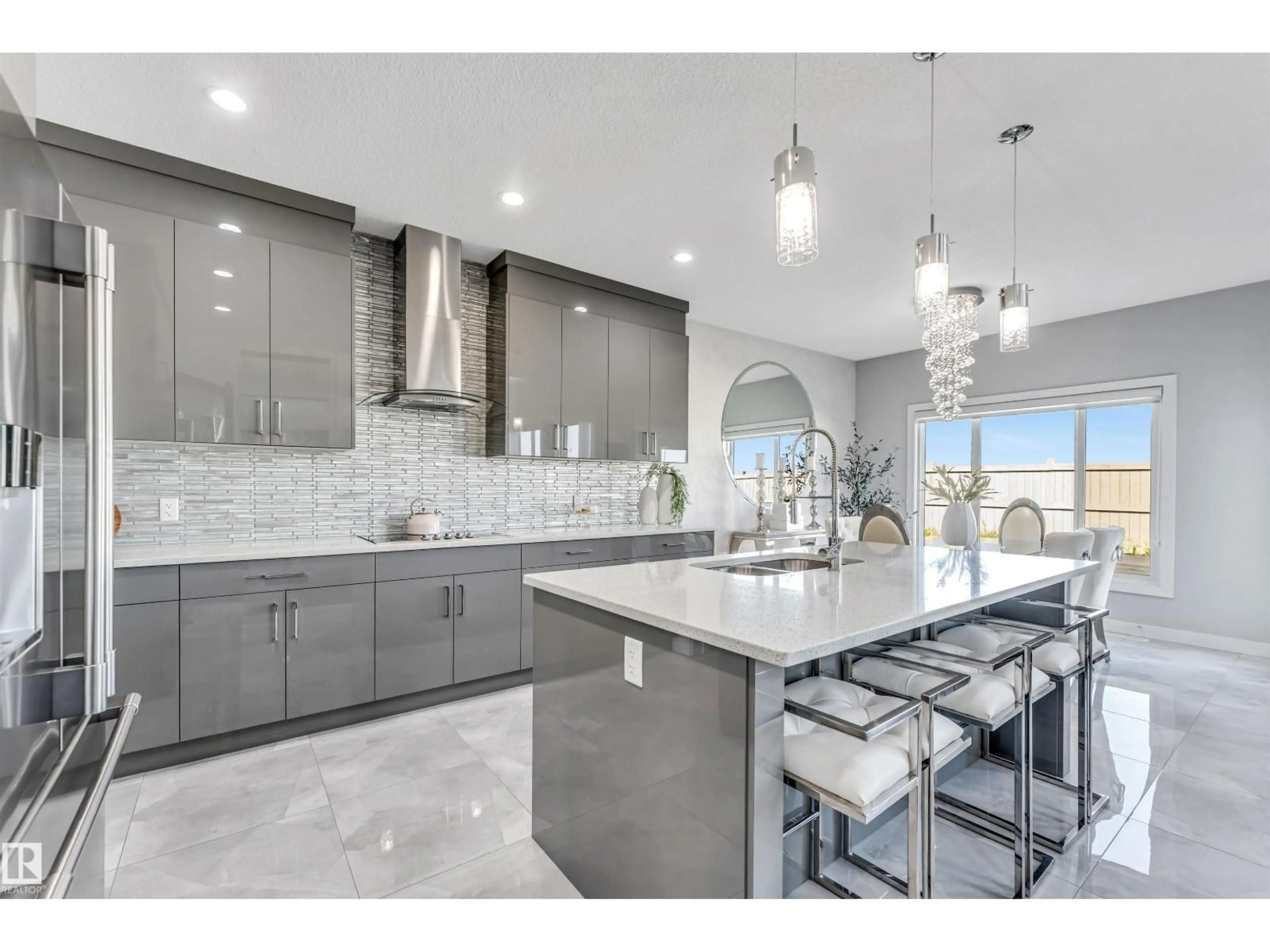 Contemporary kitchen, ceramic/tile floor for 4705 35 ST, Beaumont Alberta T4X2Y4
