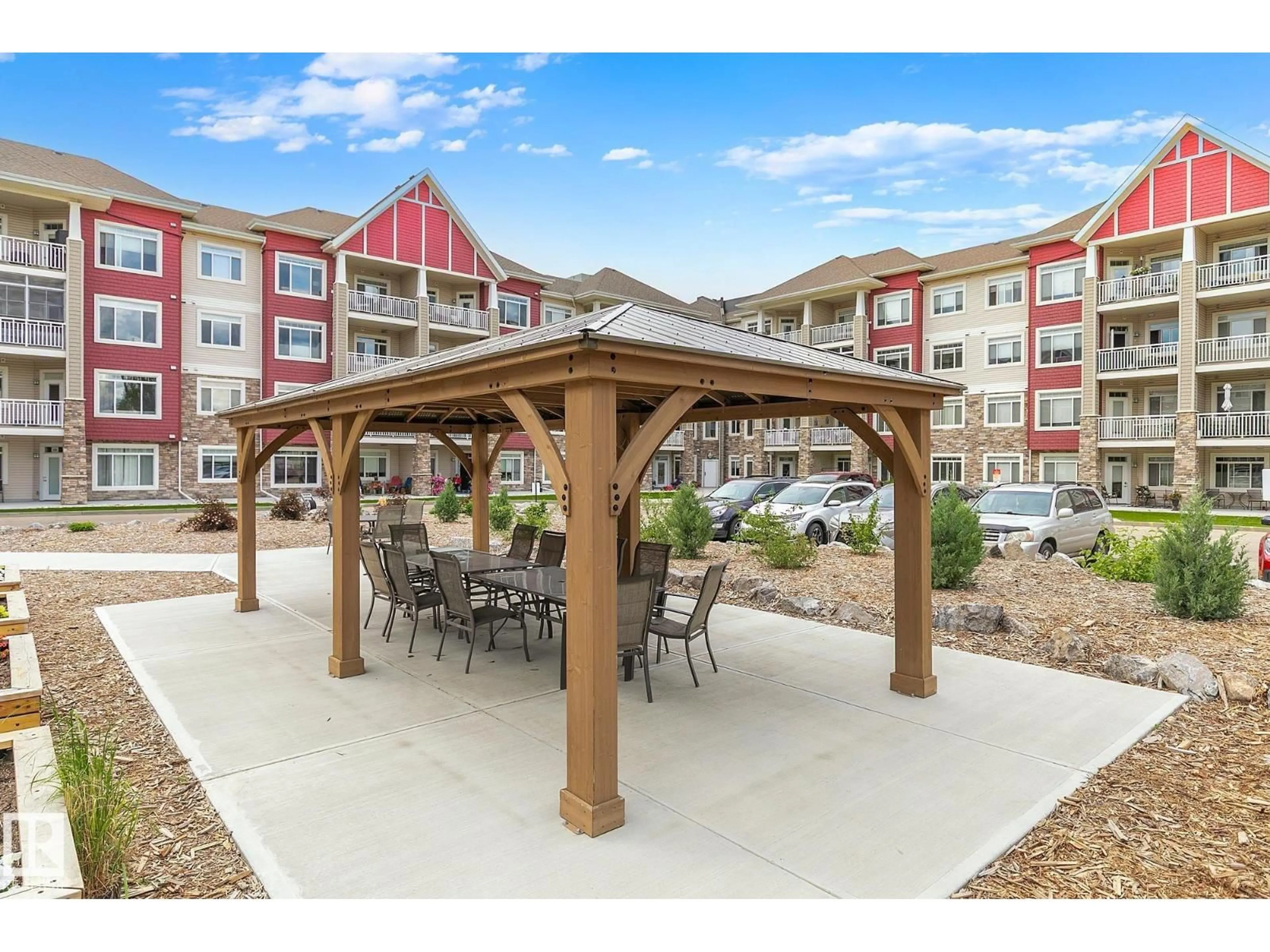 Patio, mountain view for #435 - 511 QUEEN ST, Spruce Grove Alberta T7X0G4