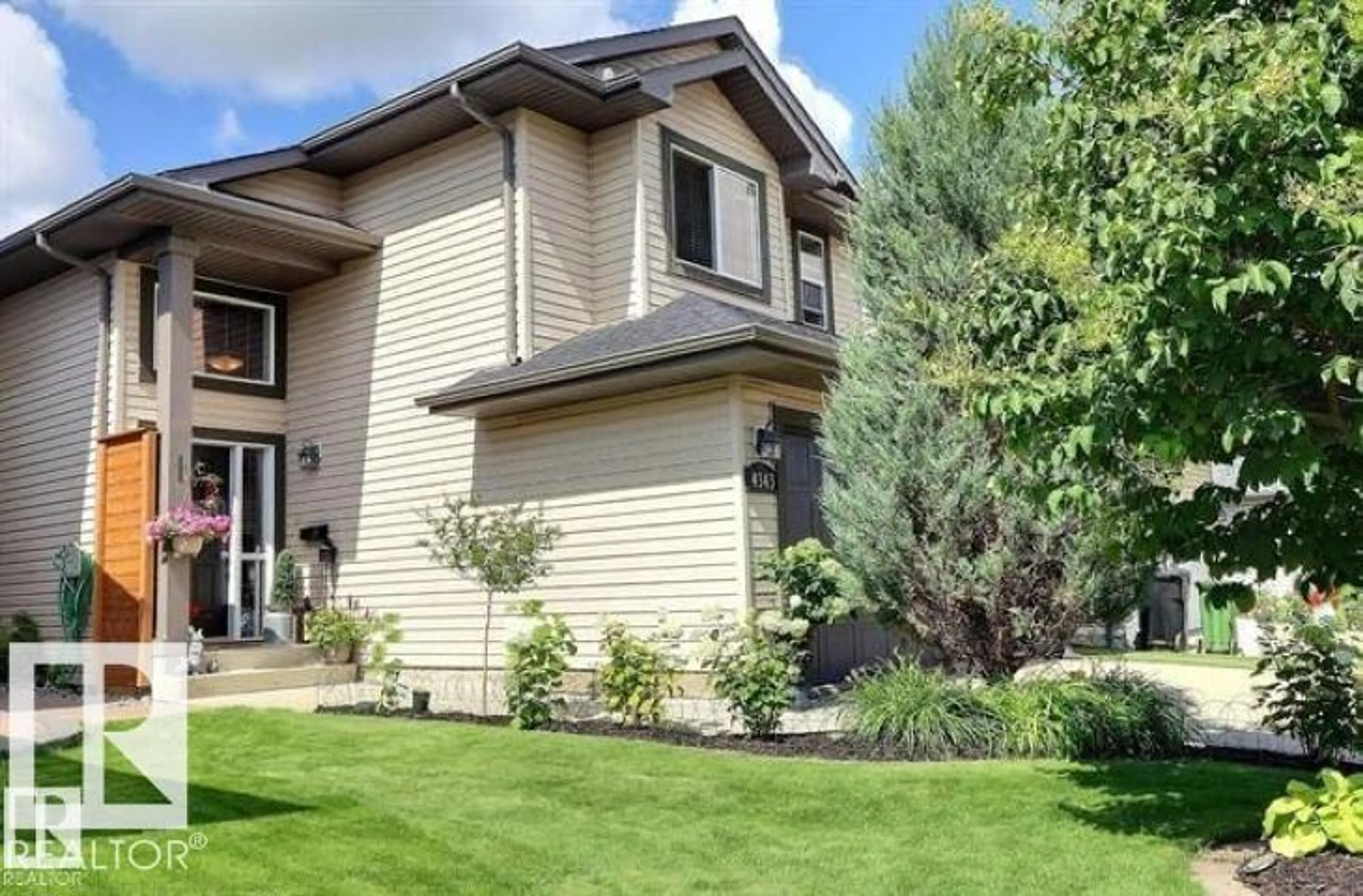 Home with vinyl exterior material, street for 4343 MCMULLEN WY, Edmonton Alberta T6W1N5