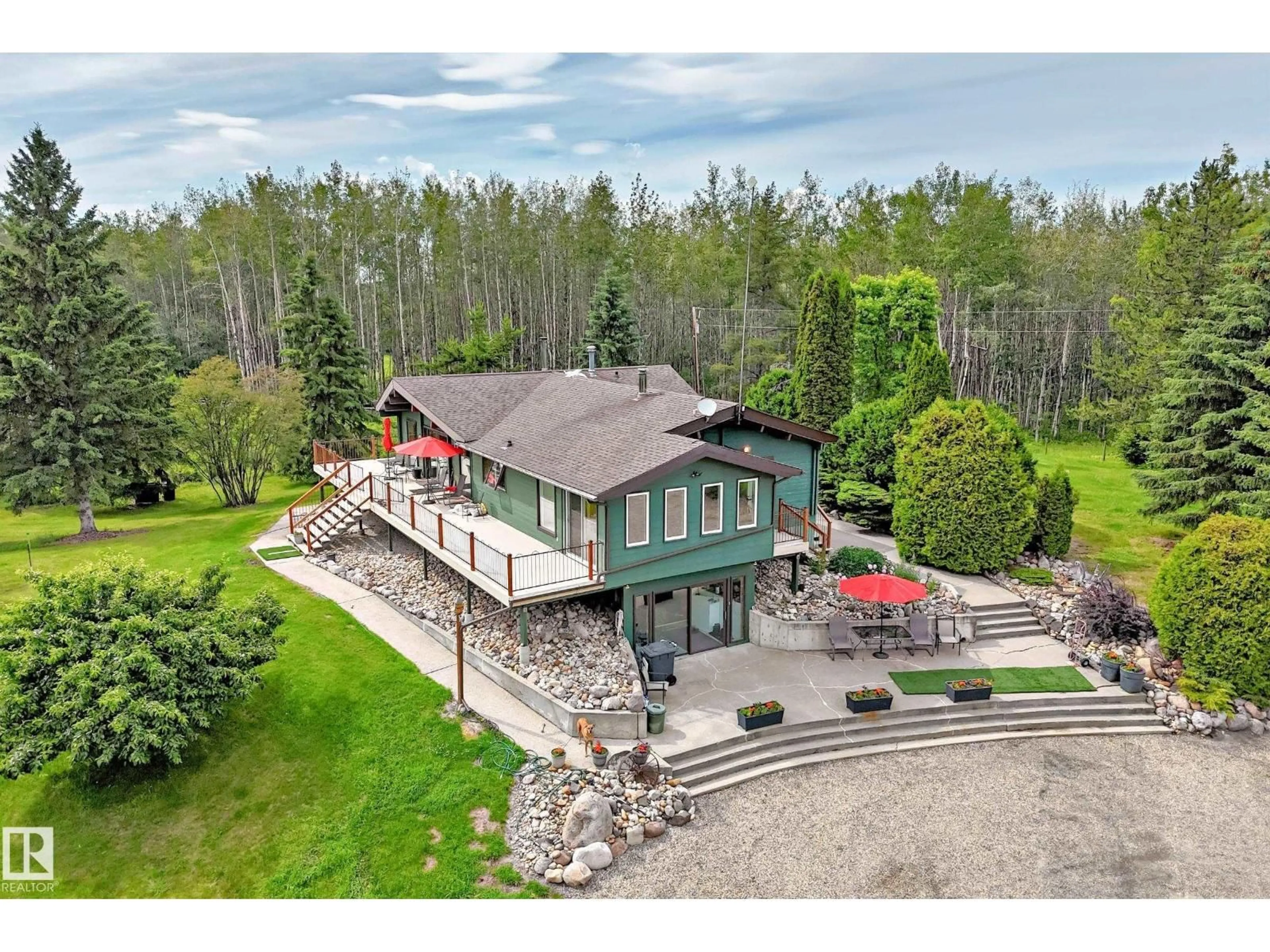 A pic from outside/outdoor area/front of a property/back of a property/a pic from drone, unknown for 52110 & 52112 HGHWAY 759, Rural Parkland County Alberta T0E2H0