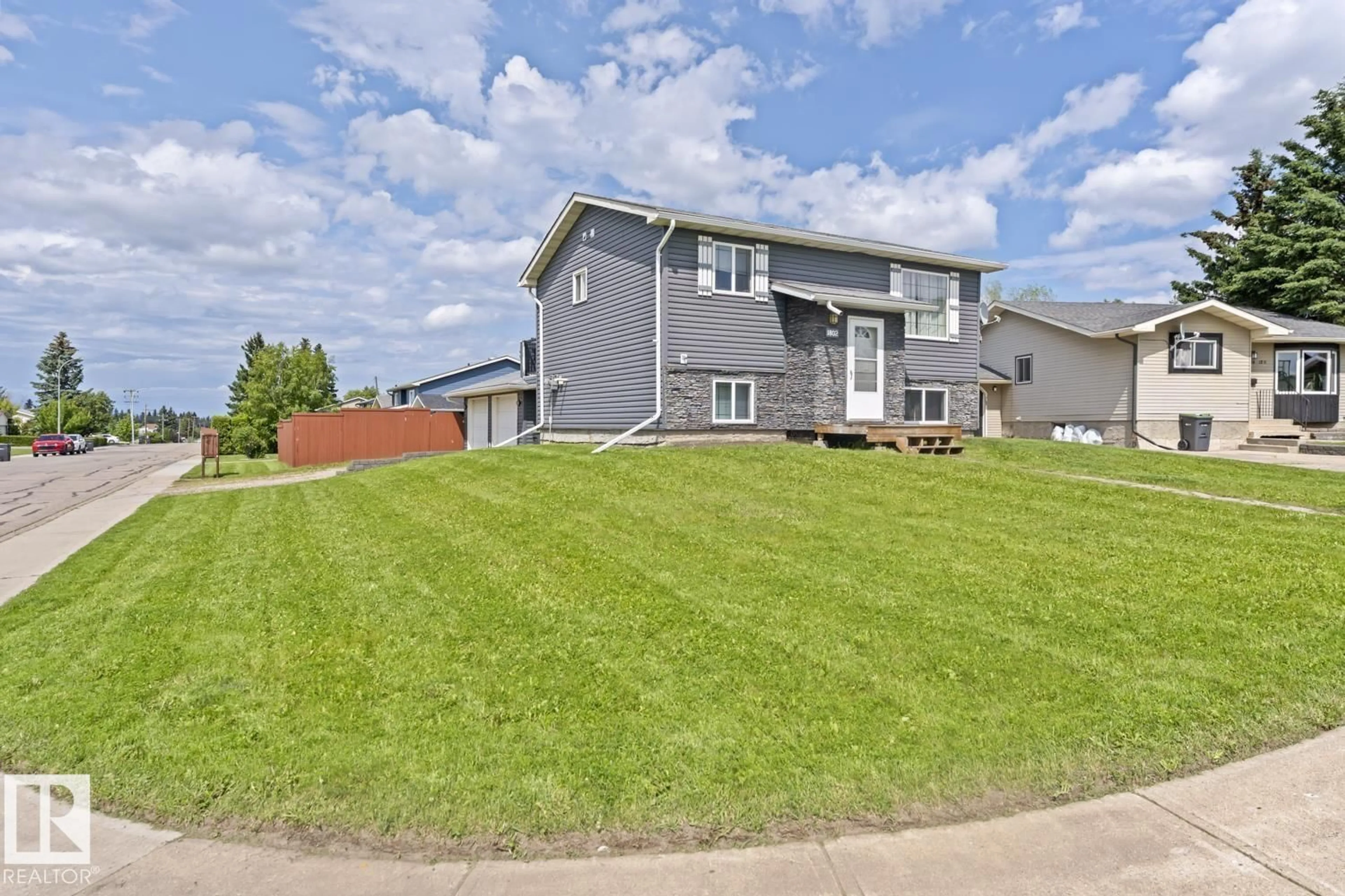 A pic from outside/outdoor area/front of a property/back of a property/a pic from drone, street for 1802 12 ST, Cold Lake Alberta T9M1L8