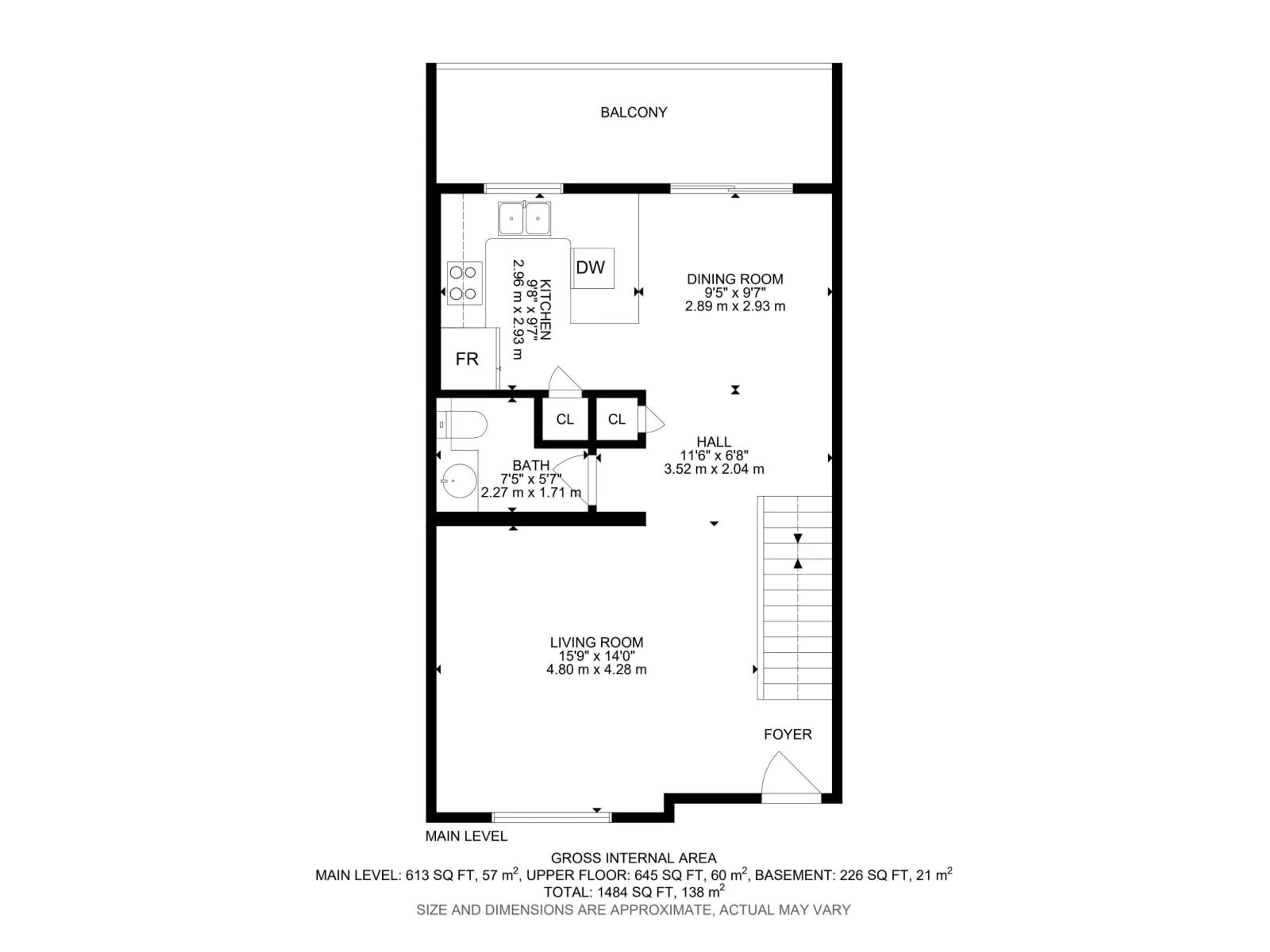 Floor plan for #81 - 9535 217 ST, Edmonton Alberta T5T4P5