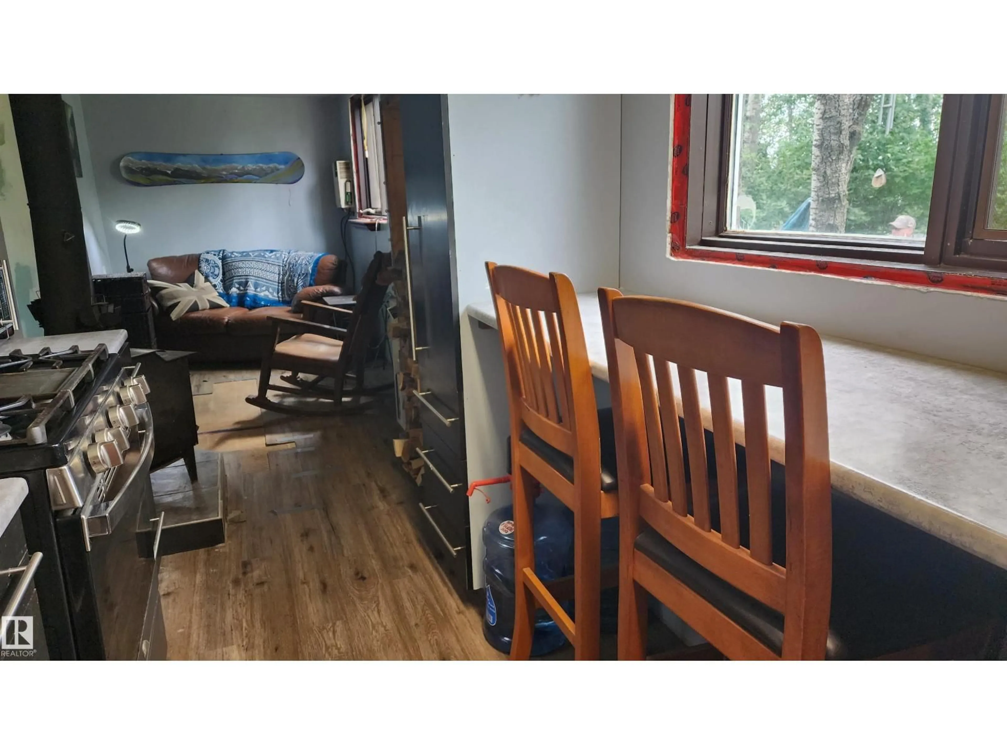 Dining room, wood/laminate floor for 52 - 560 TWP RD RGE RD, Rural St. Paul County Alberta T0A1A0