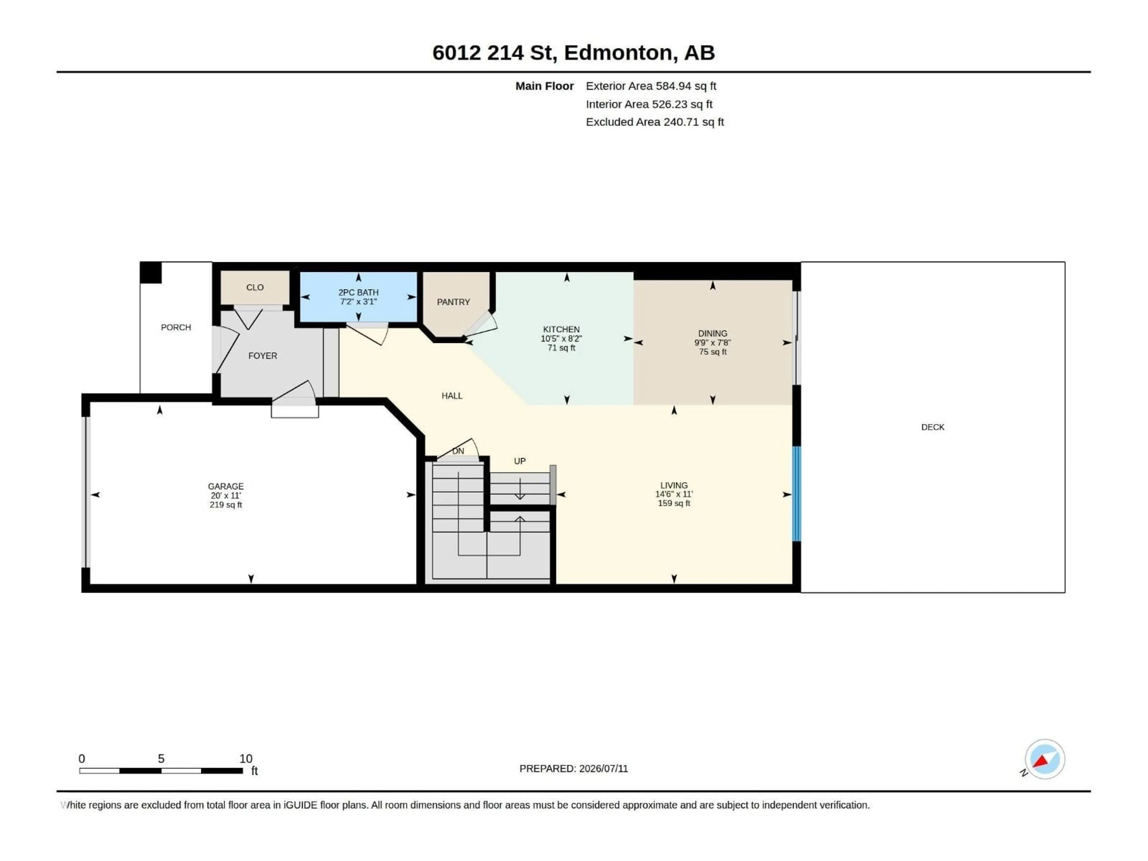 Floor plan for NW - 6012 214 ST, Edmonton Alberta T6M0H8