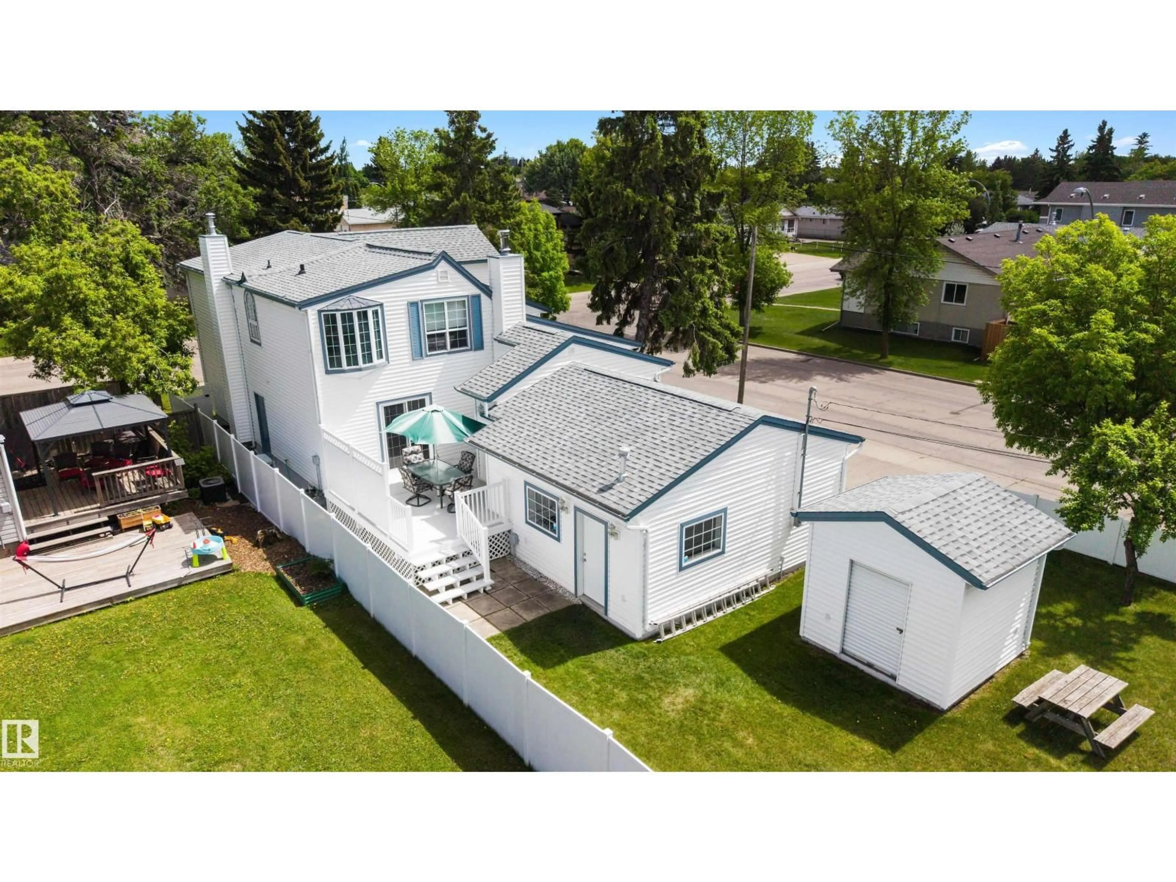 A pic from outside/outdoor area/front of a property/back of a property/a pic from drone, building for 15310 108 AV, Edmonton Alberta T5P1A2