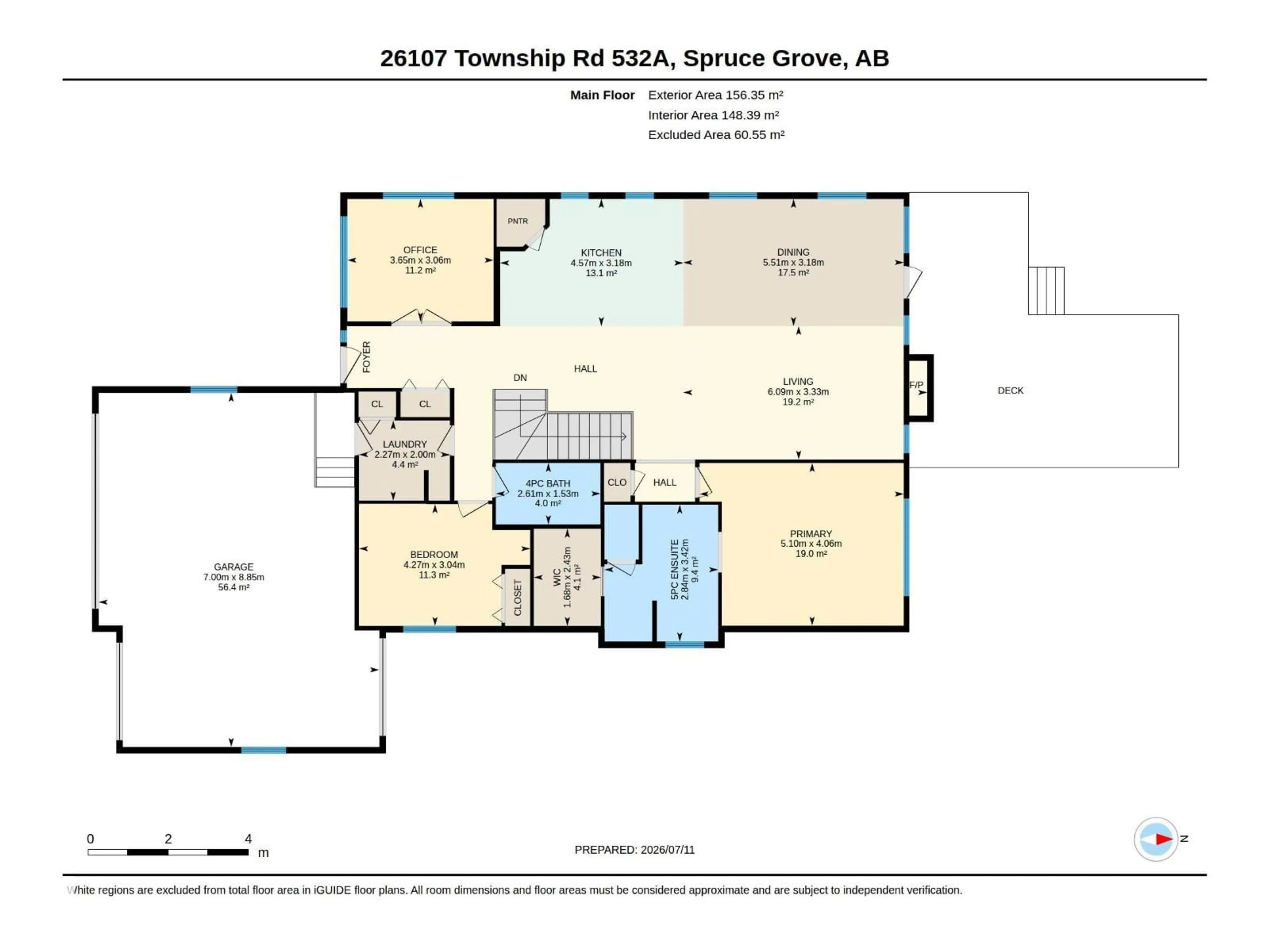 Floor plan for 59 26107 TWP ROAD 532 A, Rural Parkland County Alberta T6J2R2