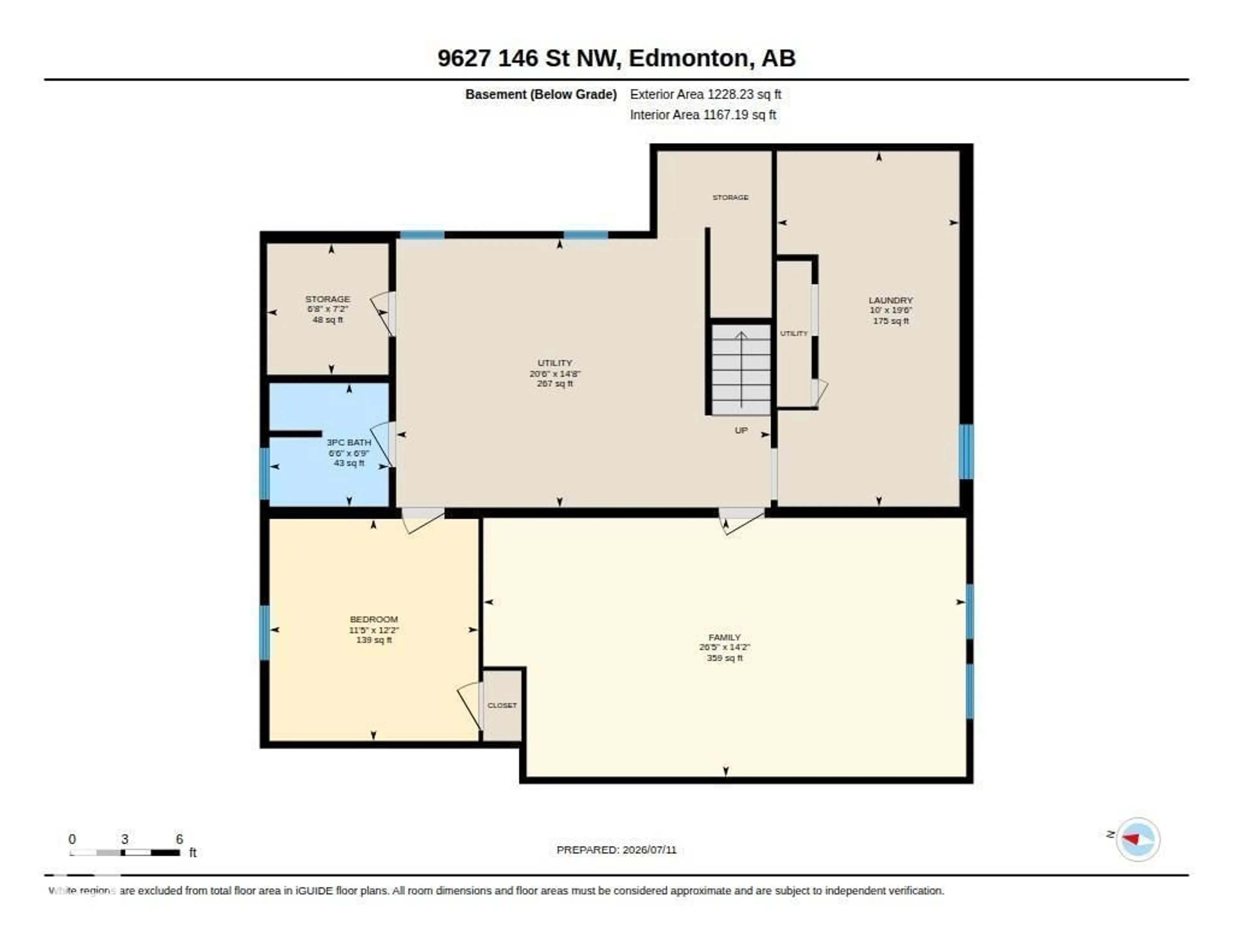 Floor plan for NW - 9627 146 ST, Edmonton Alberta T5N2Z2
