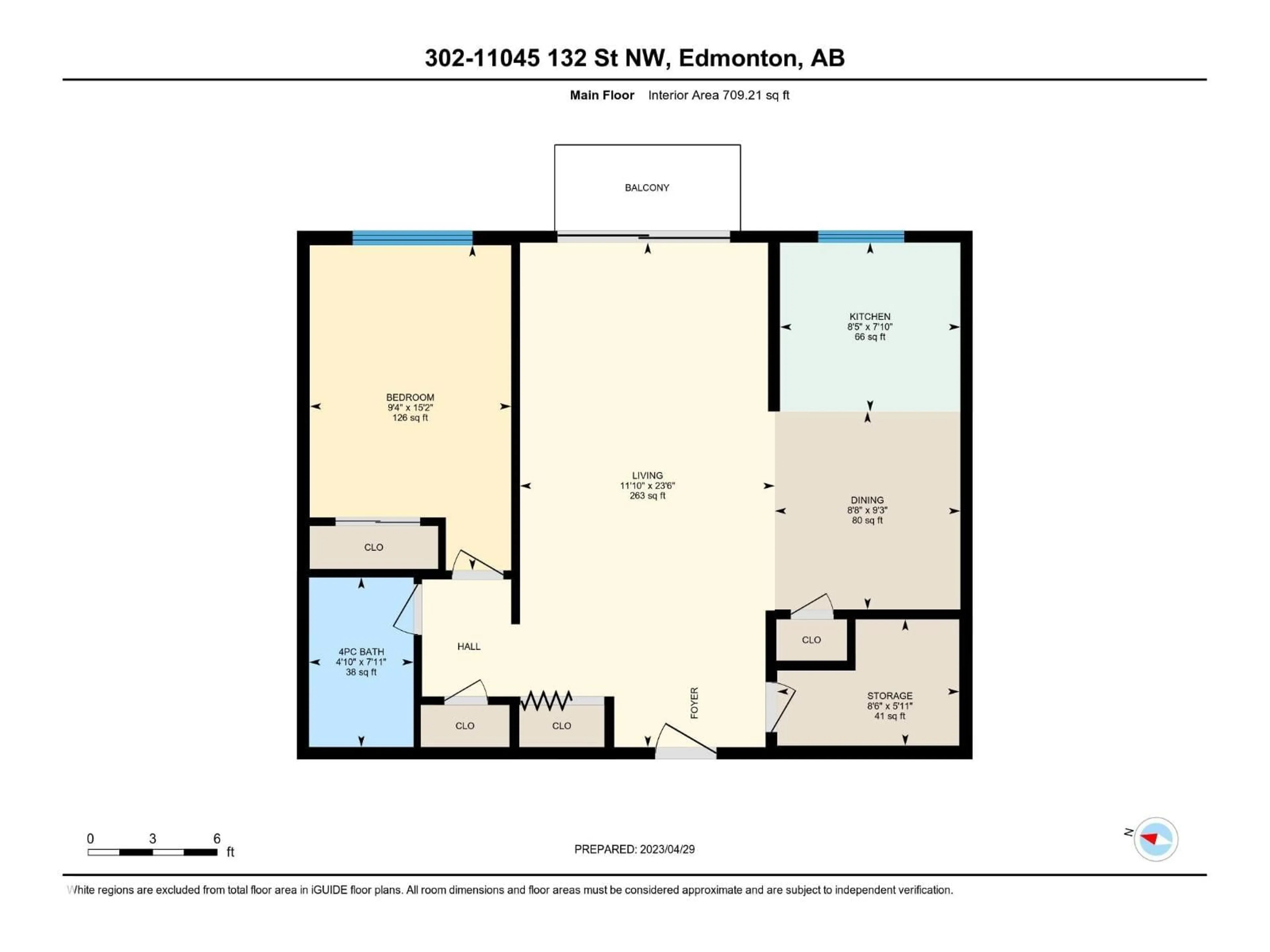 Floor plan for #302 - 11045 132 ST, Edmonton Alberta T5M1E4