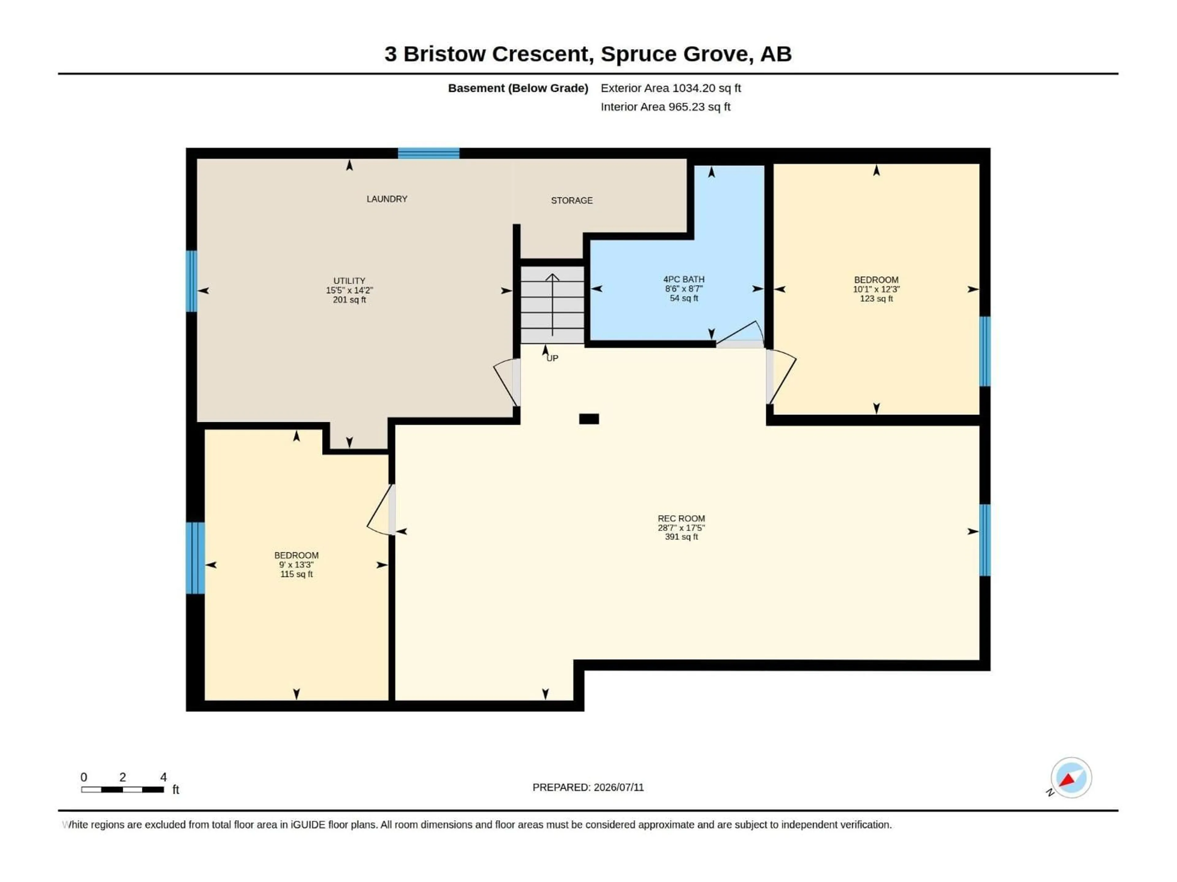 Floor plan for 3 BRISTOW CR, Spruce Grove Alberta T7X2E1