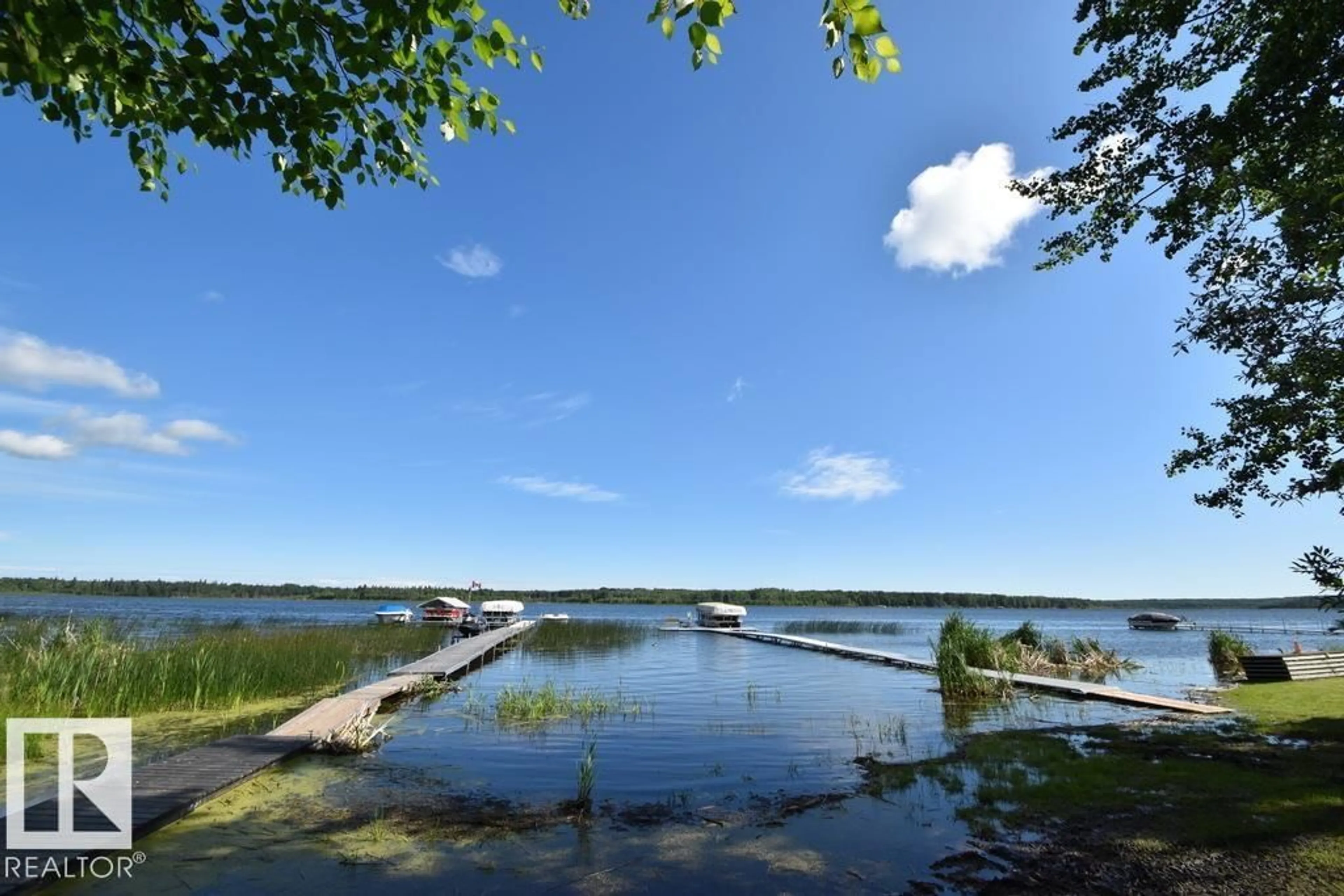 Patio, water/lake/river/ocean view for 272 EVERGREEN RD, Rural Athabasca County Alberta T0A0M0