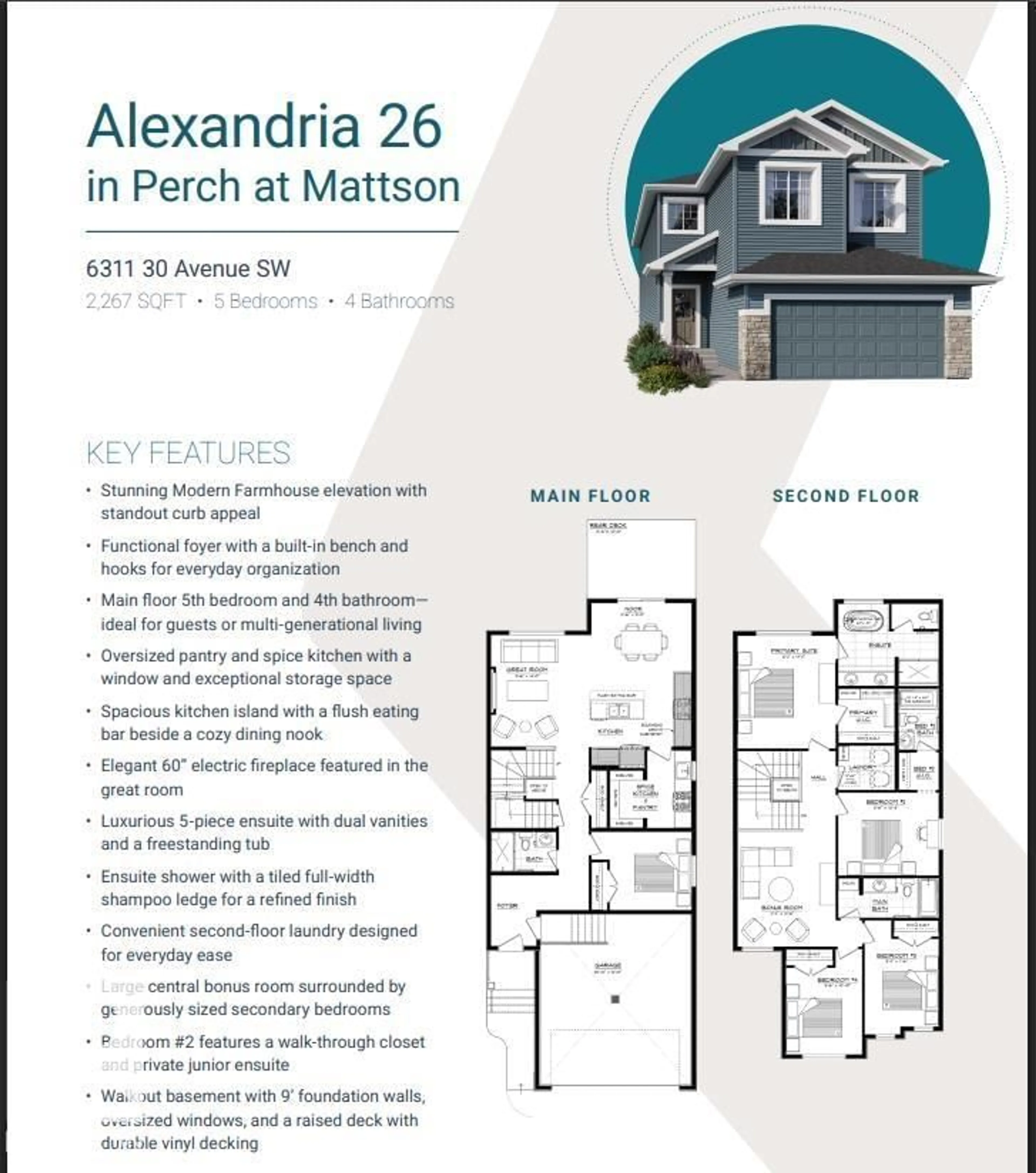 Floor plan for 6311 30 AV, Edmonton Alberta T6X3M9