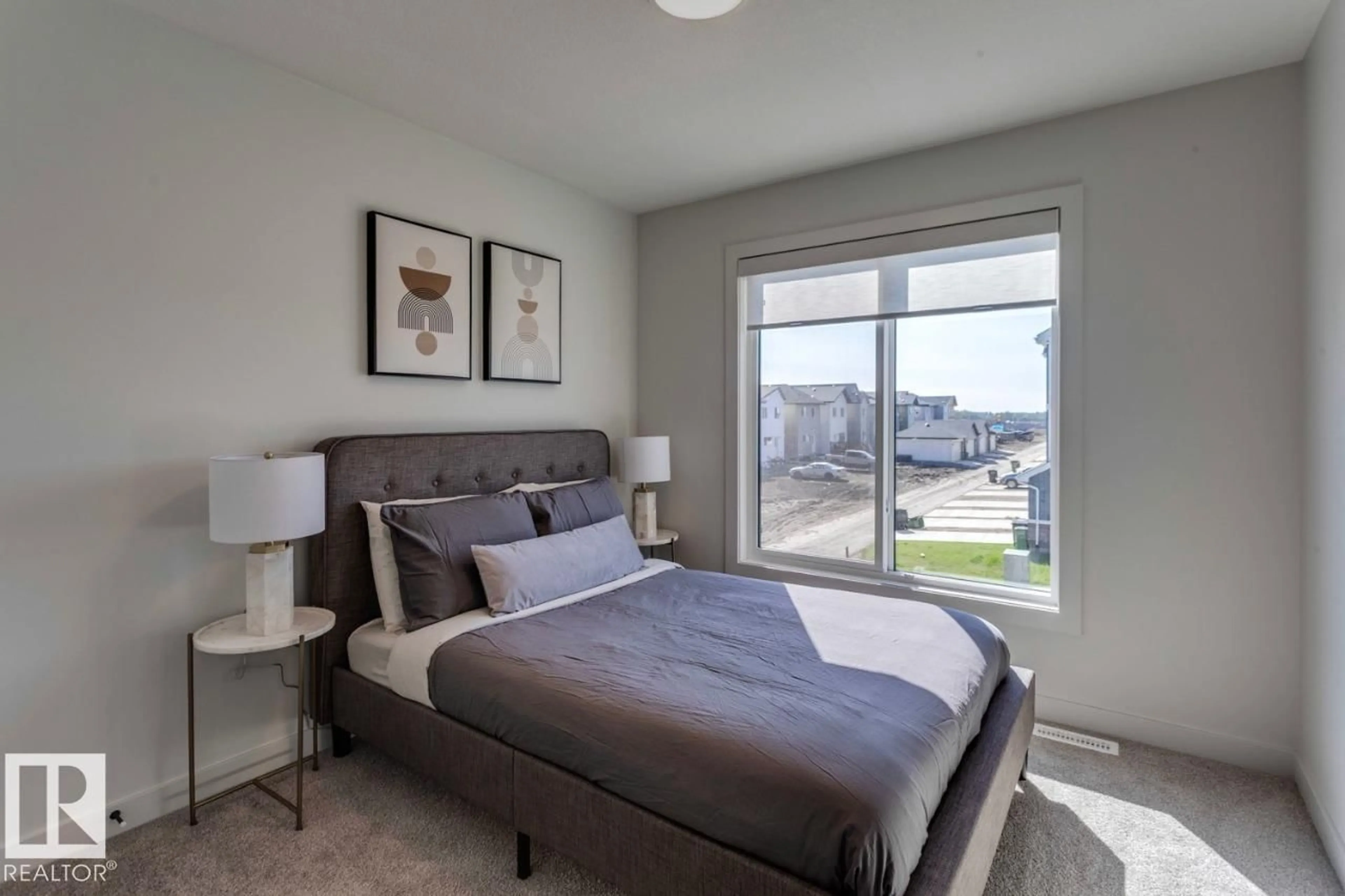 Bedroom with bed, unknown for 6311 30 AV, Edmonton Alberta T6X3M9