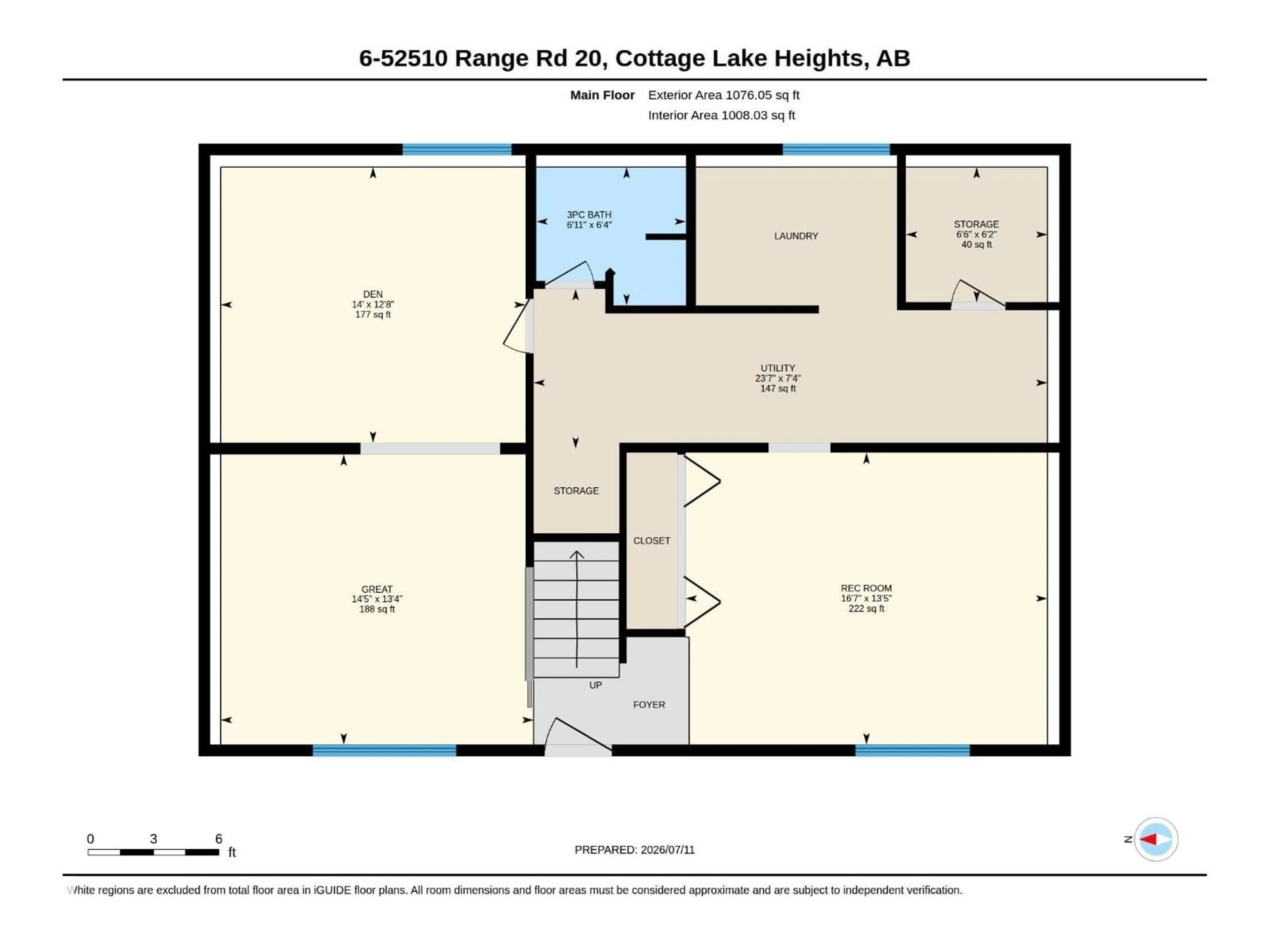 Floor plan for #6 - 52510 RGE ROAD 20, Rural Parkland County Alberta T7Y2G7
