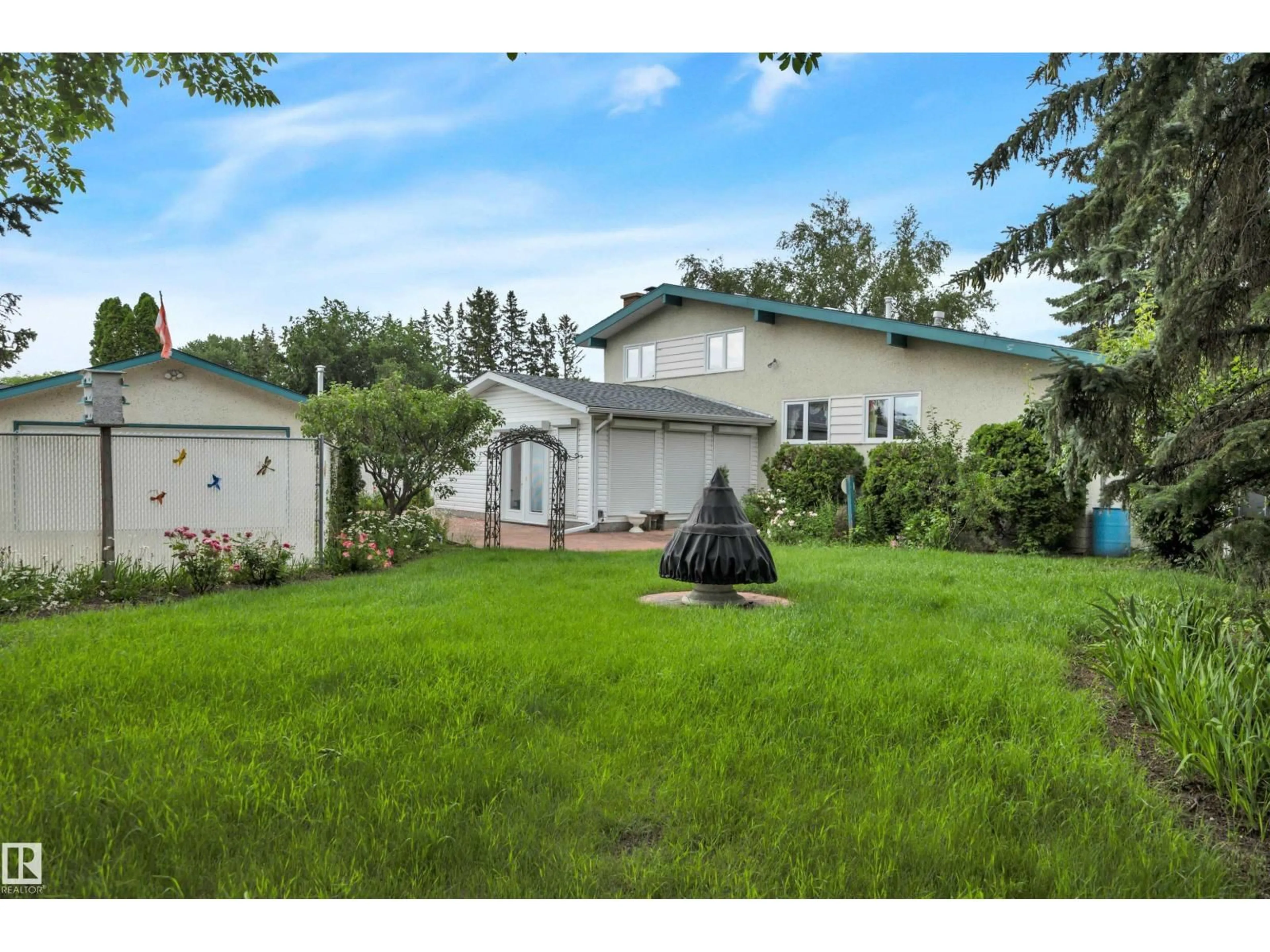 A pic from outside/outdoor area/front of a property/back of a property/a pic from drone, street for 7604 149 AV, Edmonton Alberta T5C2V7