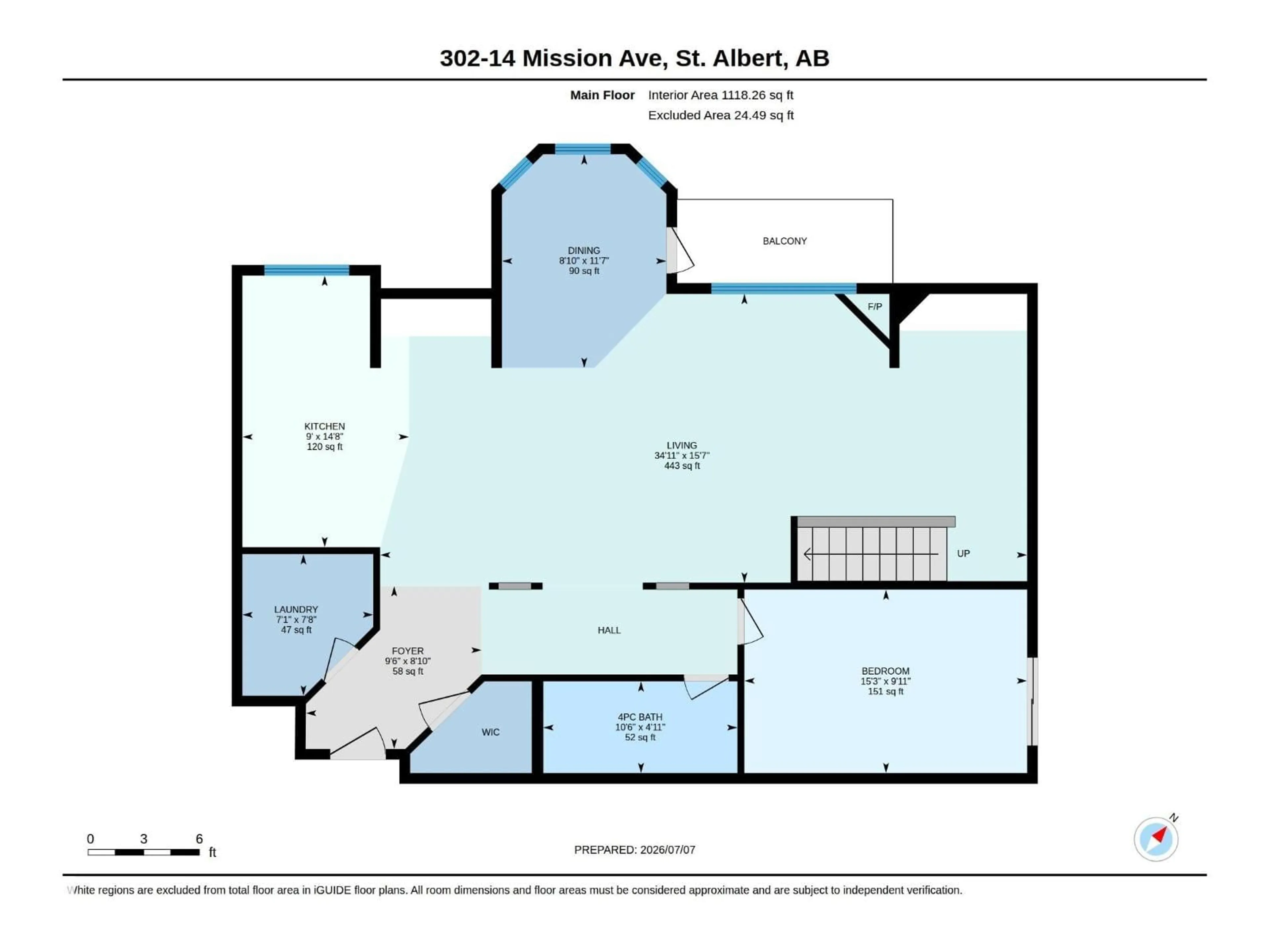 Floor plan for 303 14 MISSION AV, St. Albert Alberta T8N1H4