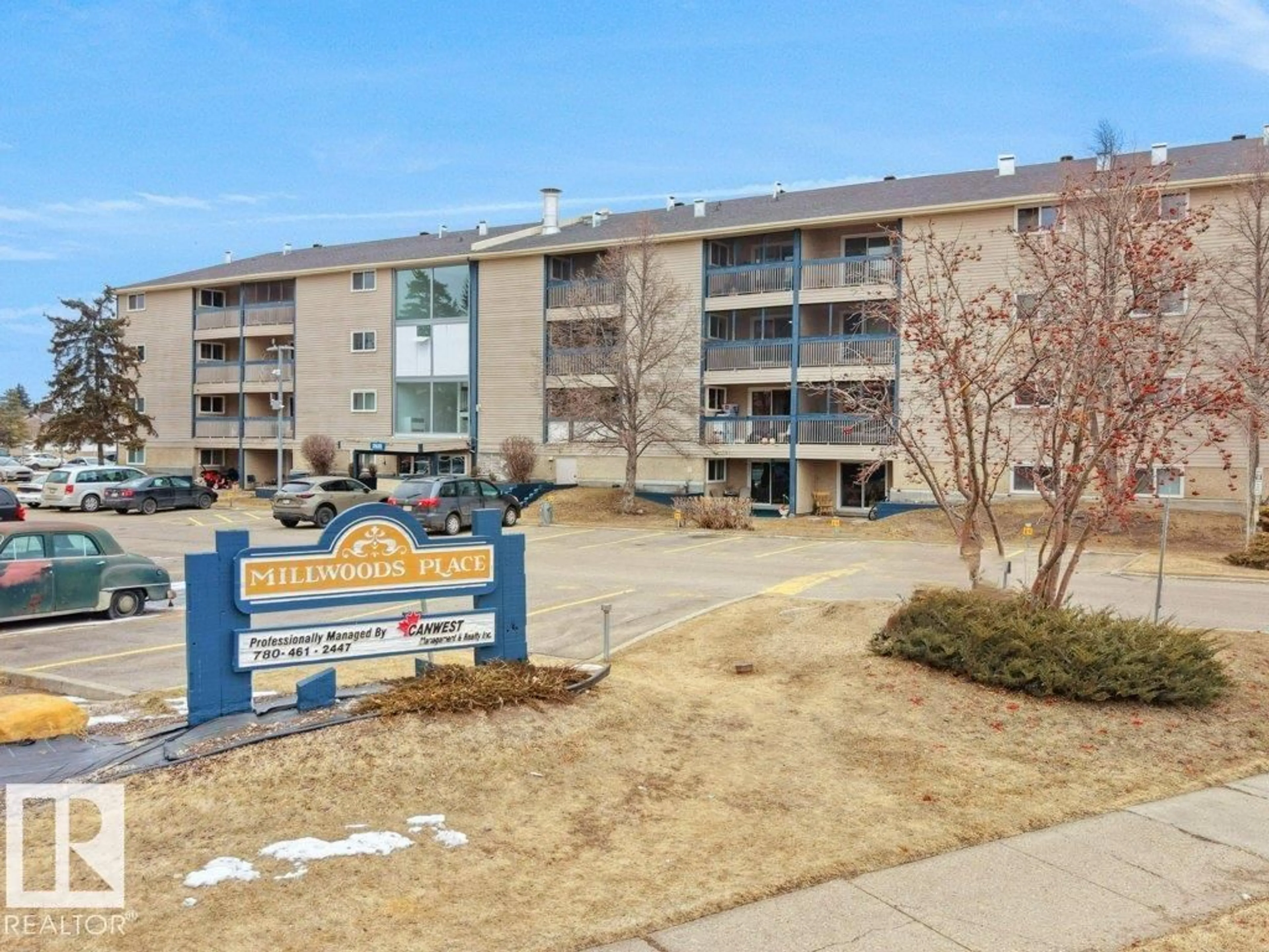 A pic from outside/outdoor area/front of a property/back of a property/a pic from drone, unknown for #311 - 2628 MILL WOODS RD E, Edmonton Alberta T6L5K8