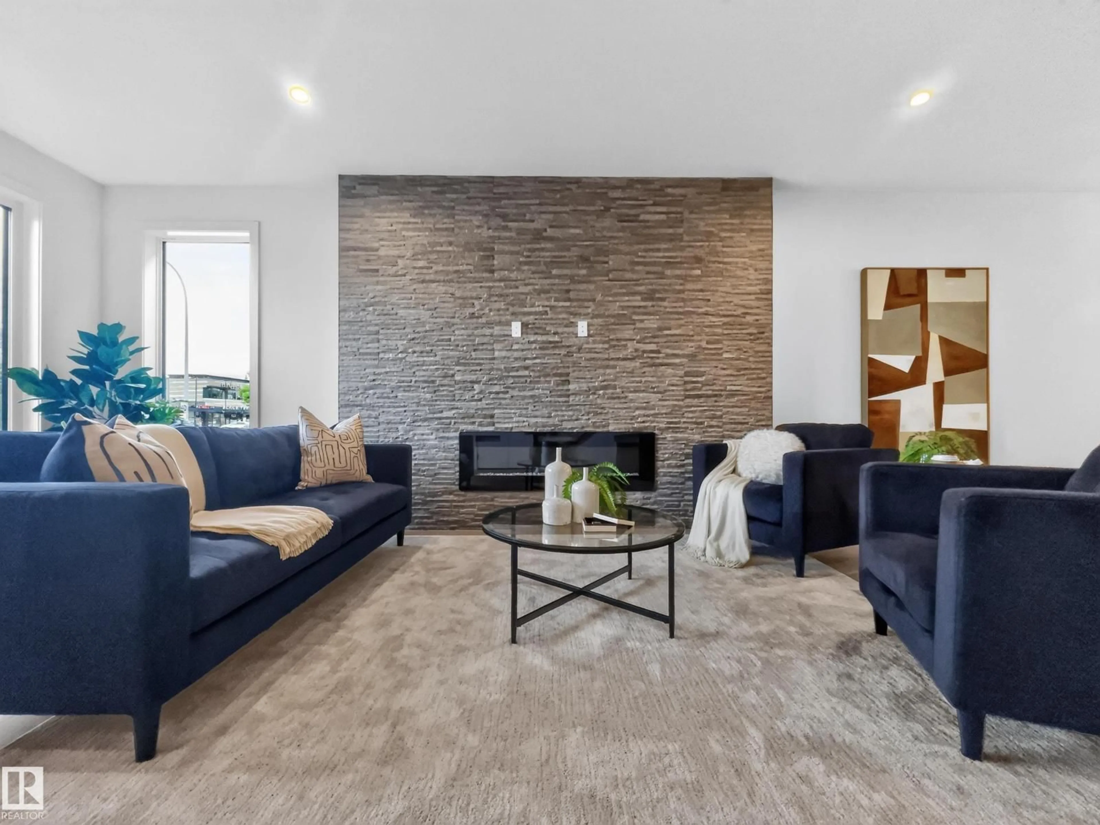 Living room with furniture, unknown for 8711 149 ST, Edmonton Alberta T5R1B5