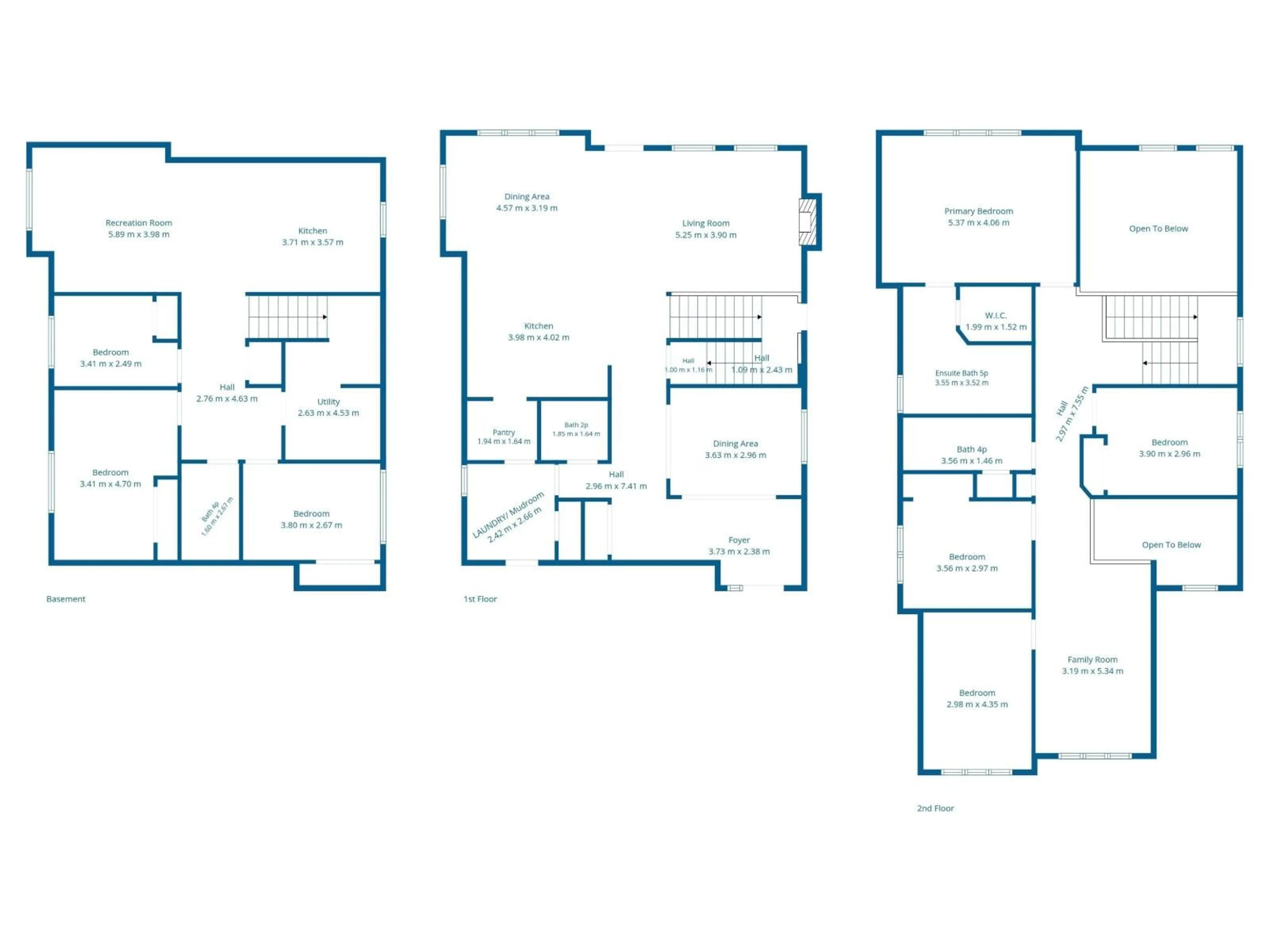 Floor plan for NW - 16539 132 ST, Edmonton Alberta T6V0J4