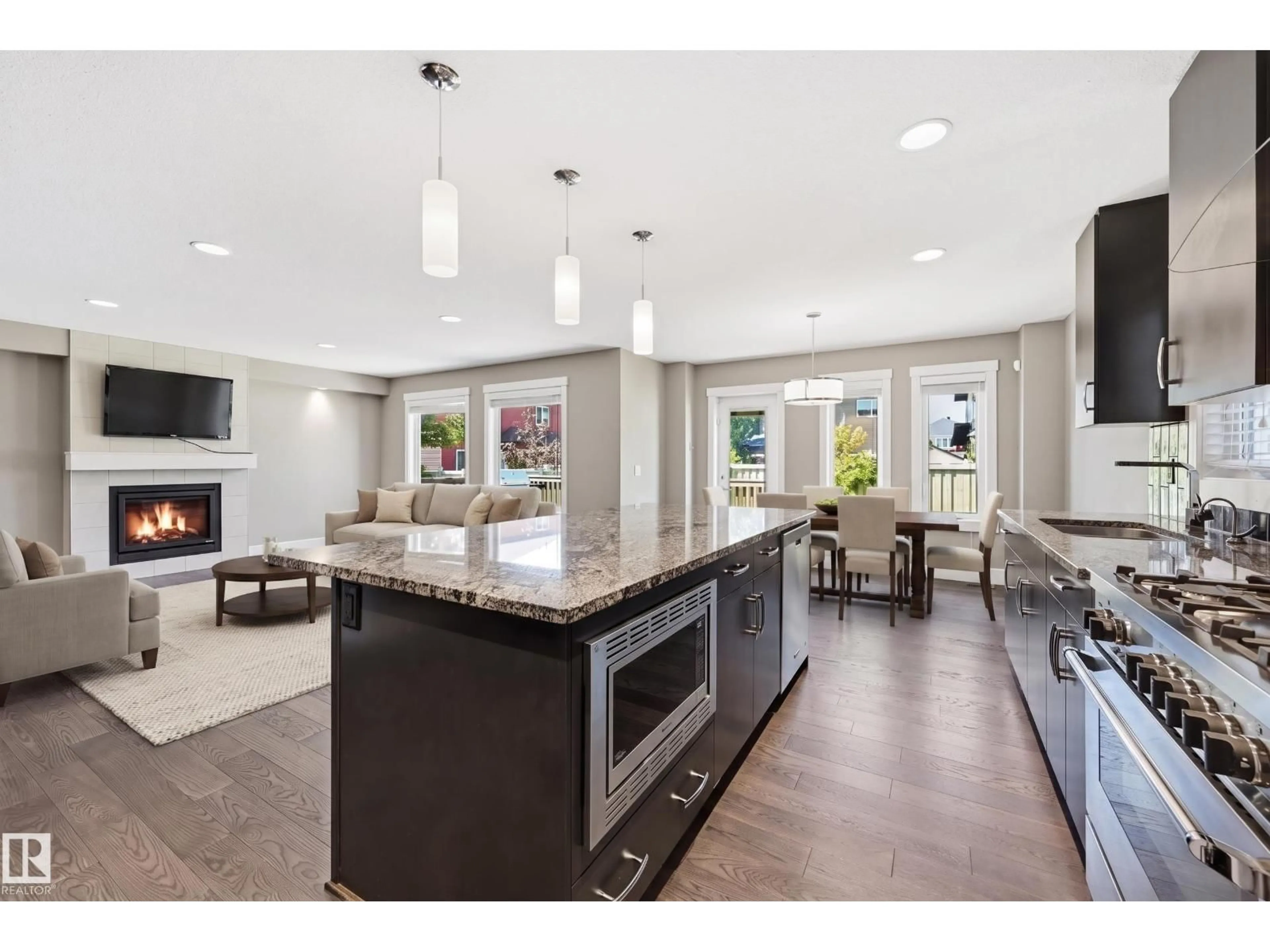 Open concept kitchen, ceramic/tile floor for 5430 EDWORTHY WY, Edmonton Alberta T6M0P2