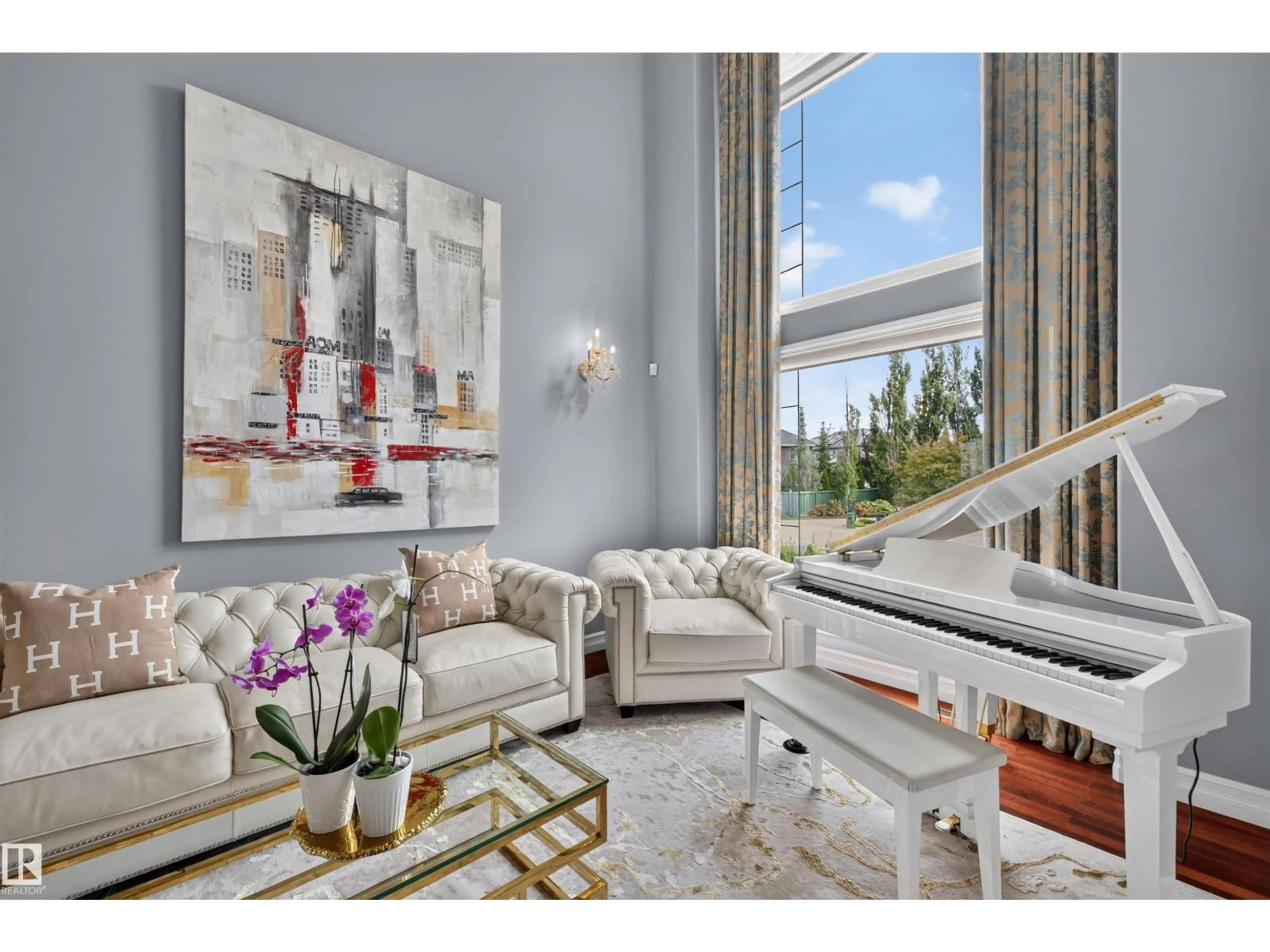 Living room with furniture, unknown for NW - 1751 HASWELL COVE NE, Edmonton Alberta T6R3A9