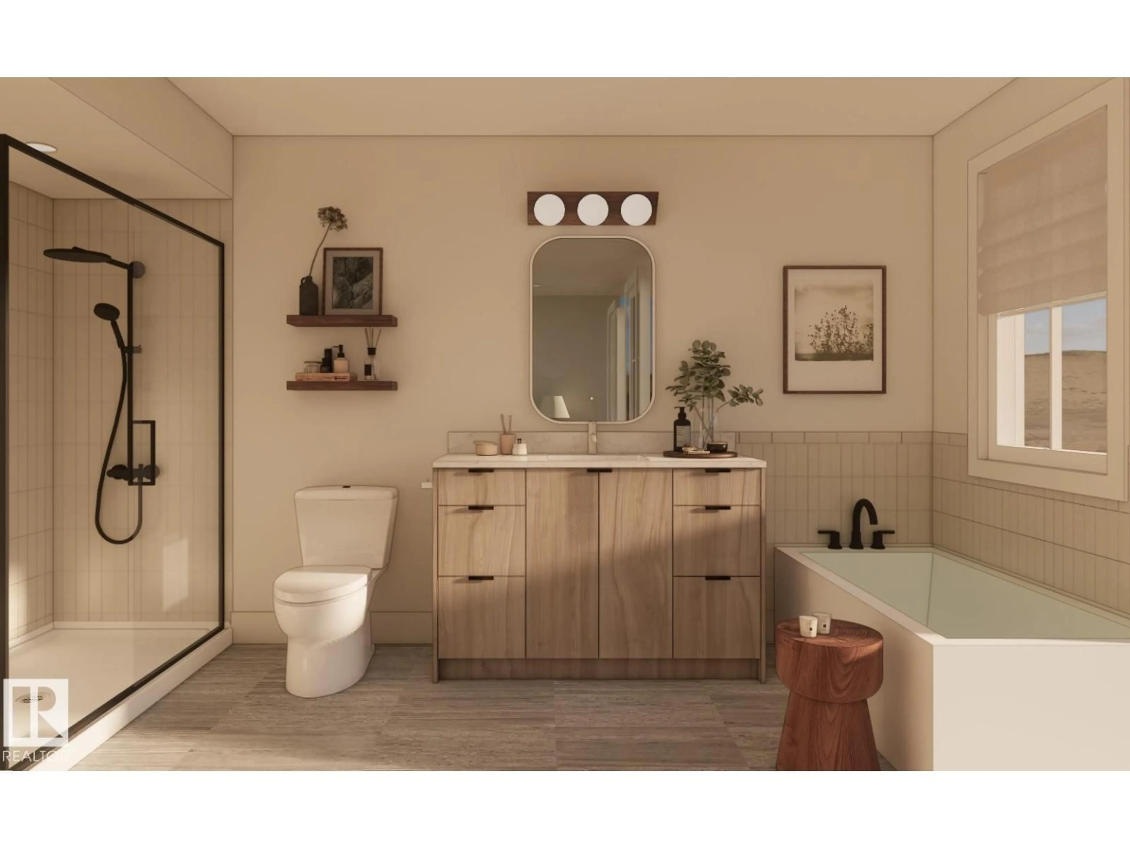 Contemporary bathroom, ceramic/tile floor for NW - 20723 40 AV, Edmonton Alberta T6M3G1