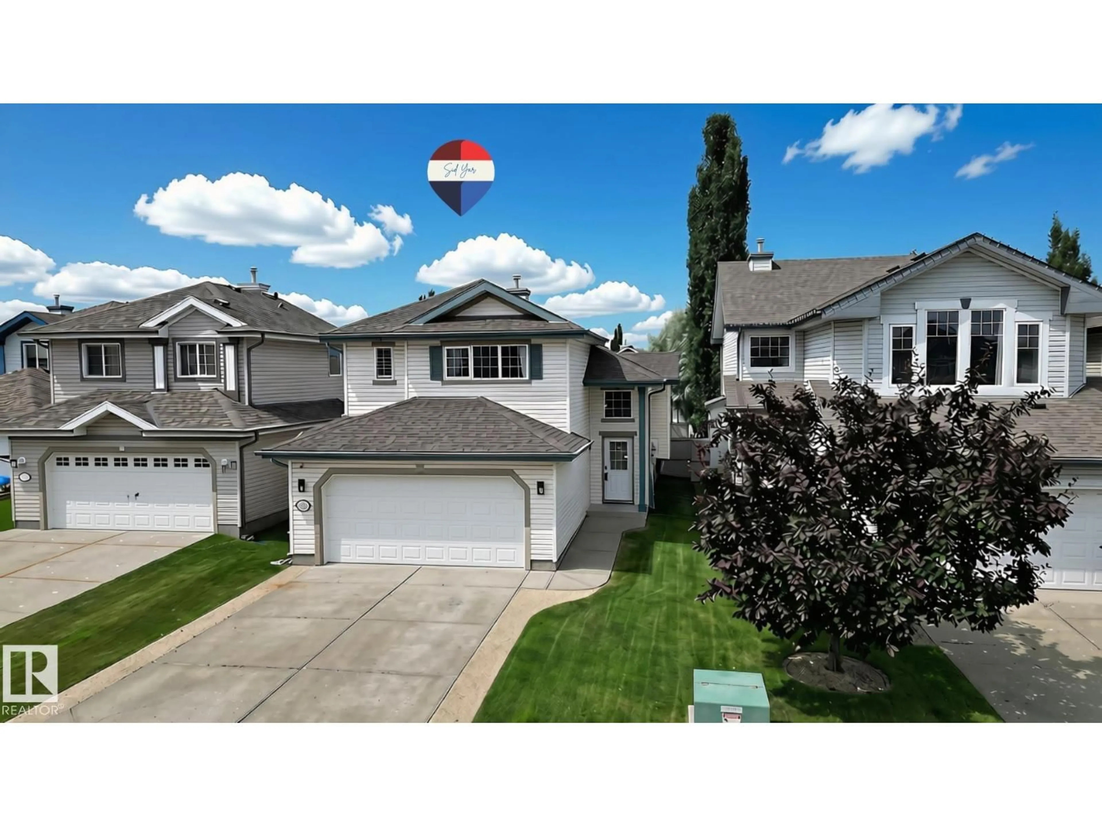 Home with vinyl exterior material, street for 312 GIBB CL, Edmonton Alberta T5T6W8