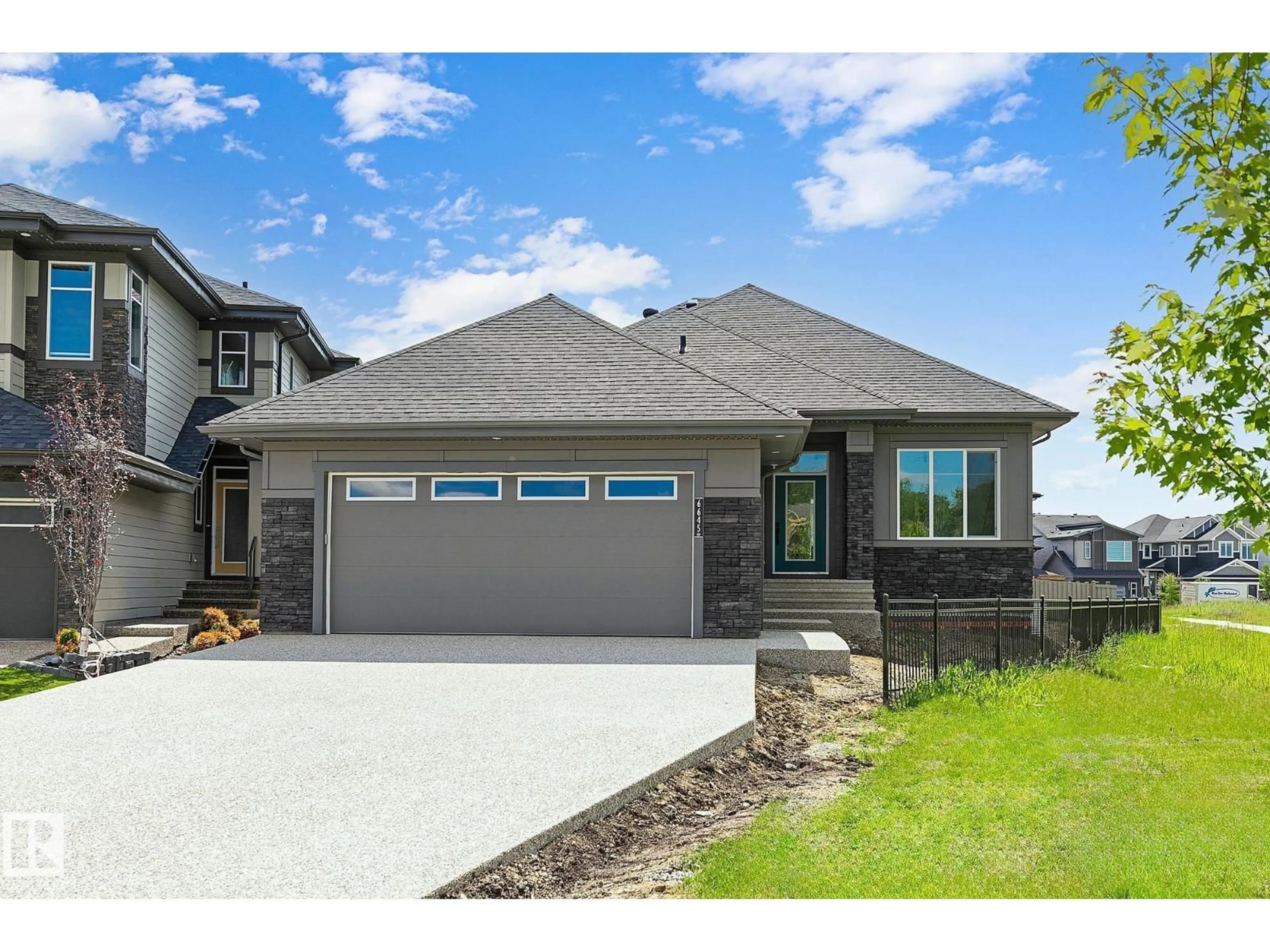 Home with vinyl exterior material, street for SW - 6645 CRAWFORD LANDING LD, Edmonton Alberta T6W4L5