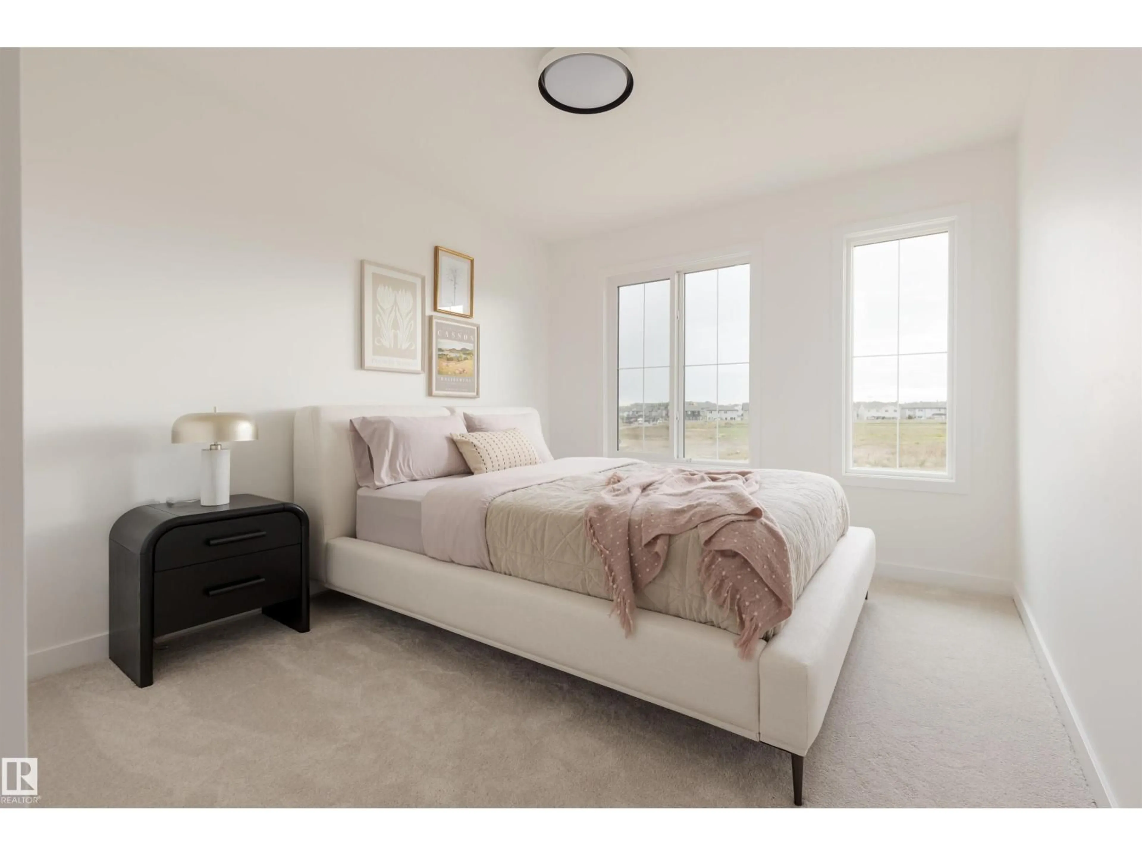 Bedroom with bed, unknown for 17 CESSY ST, St. Albert Alberta T8T2E2