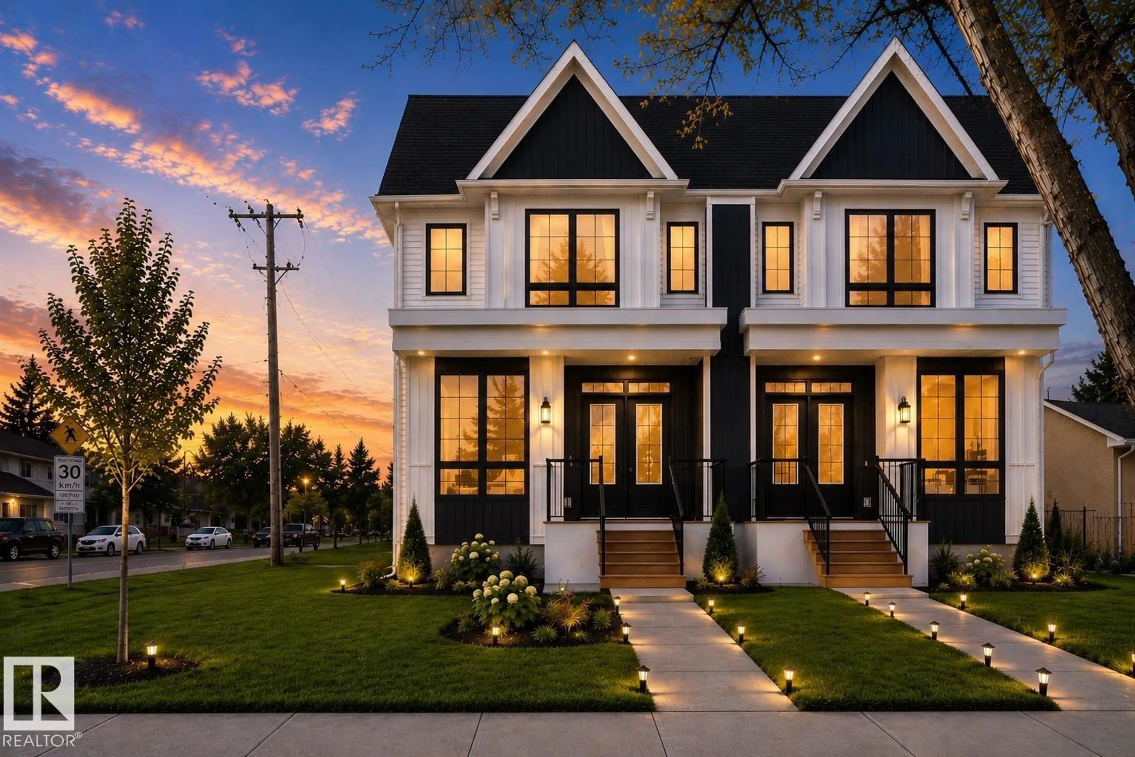 Home with brick exterior material, street for 9703 68 AV, Edmonton Alberta T6E0R3