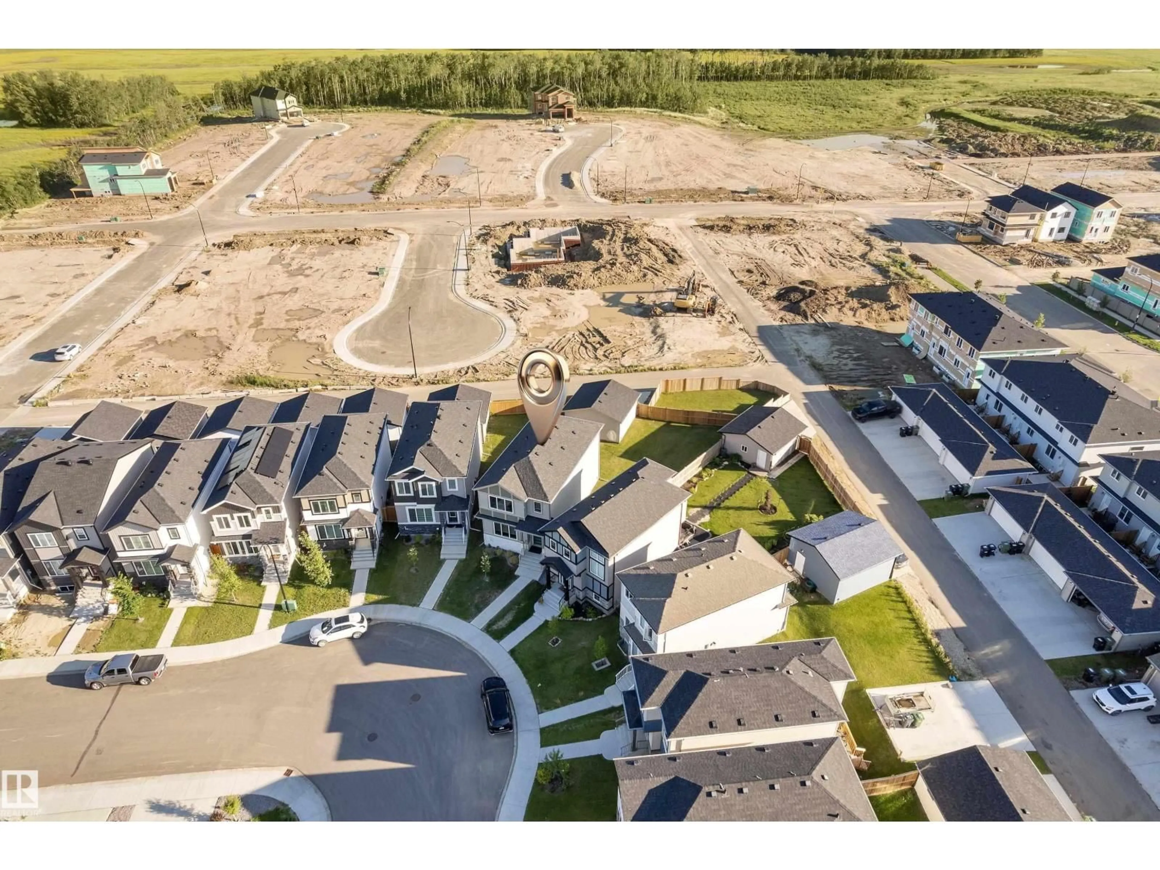 A pic from outside/outdoor area/front of a property/back of a property/a pic from drone, street for 248 ROLSTON WD, Leduc Alberta T9E1N1