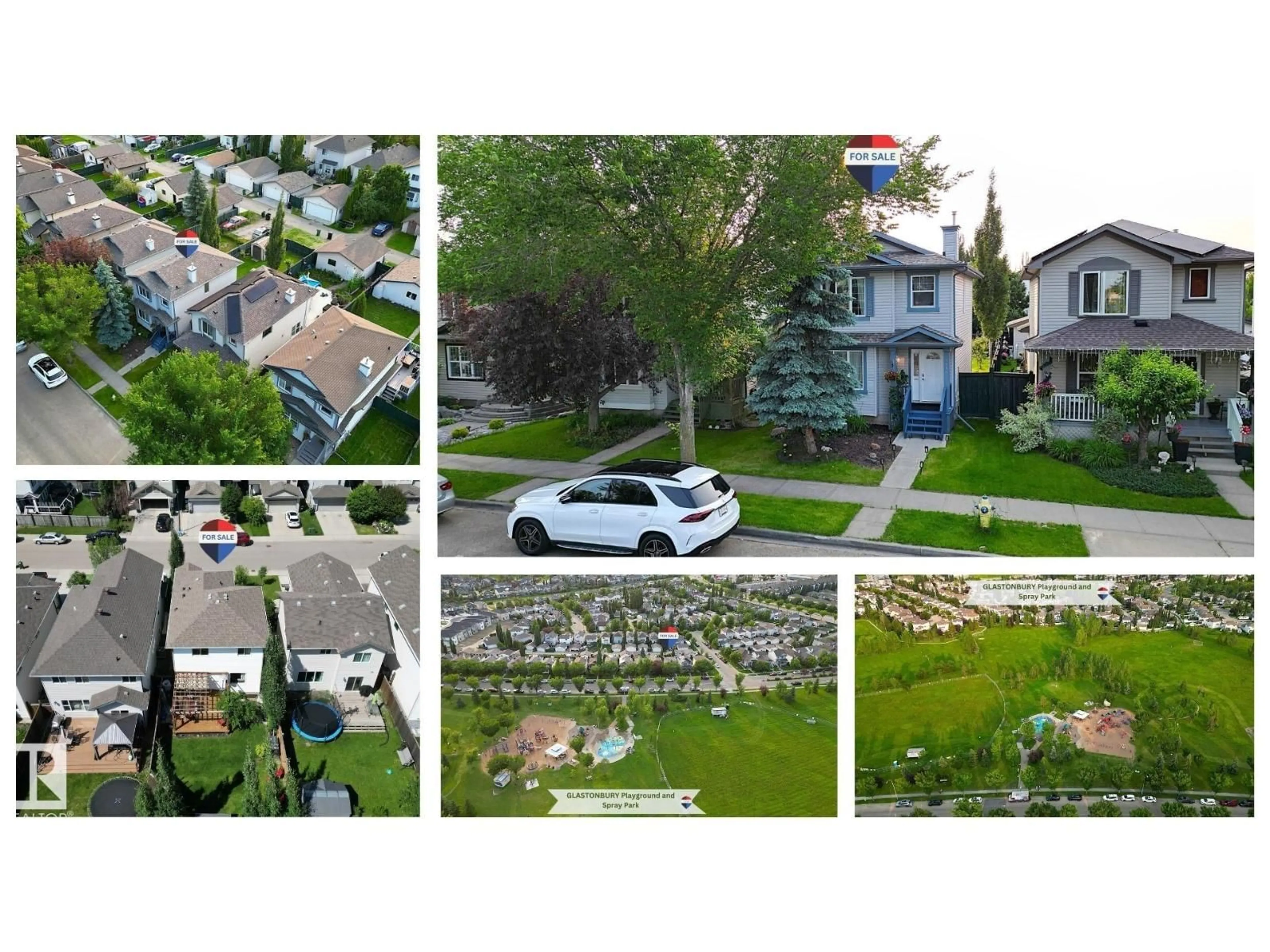 A pic from outside/outdoor area/front of a property/back of a property/a pic from drone, street for 1126 GRANTHAM DR, Edmonton Alberta T5T6L1