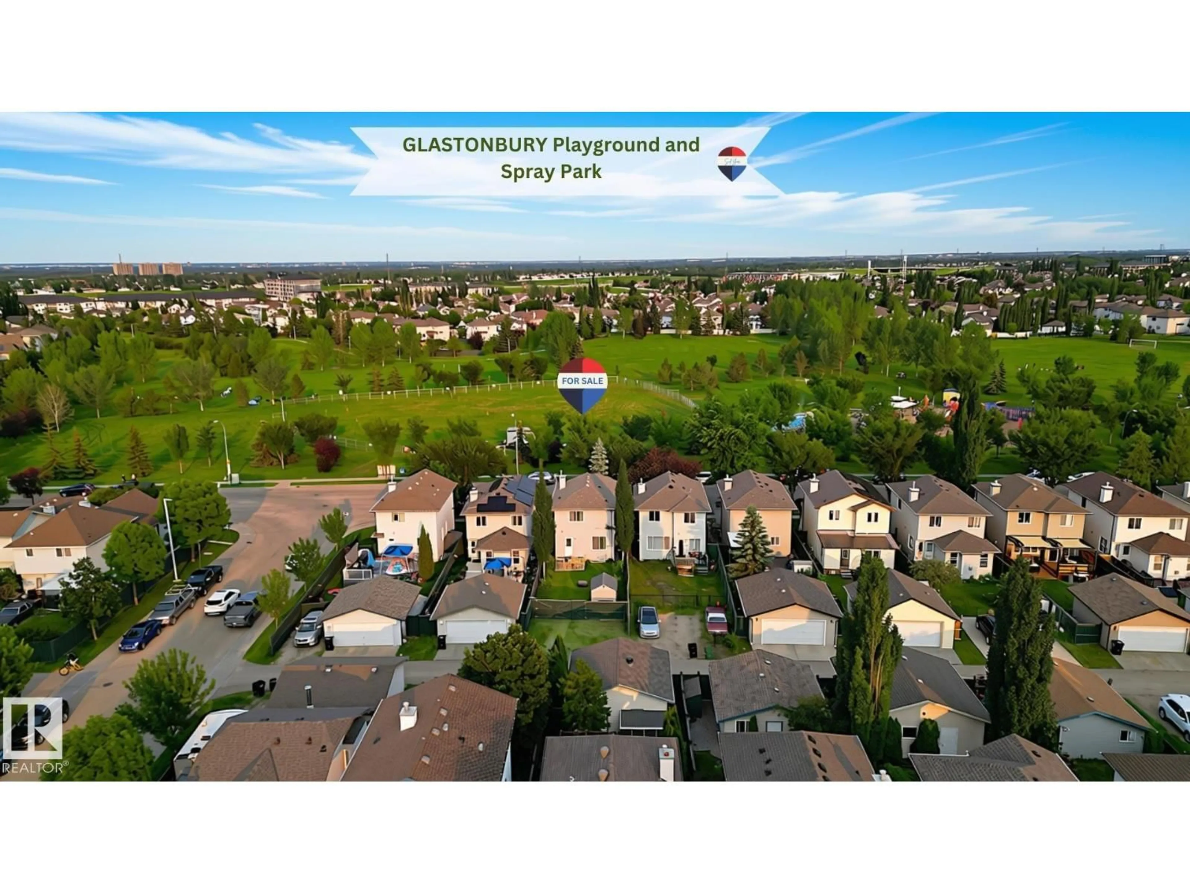A pic from outside/outdoor area/front of a property/back of a property/a pic from drone, city buildings view from balcony for 1126 GRANTHAM DR, Edmonton Alberta T5T6L1