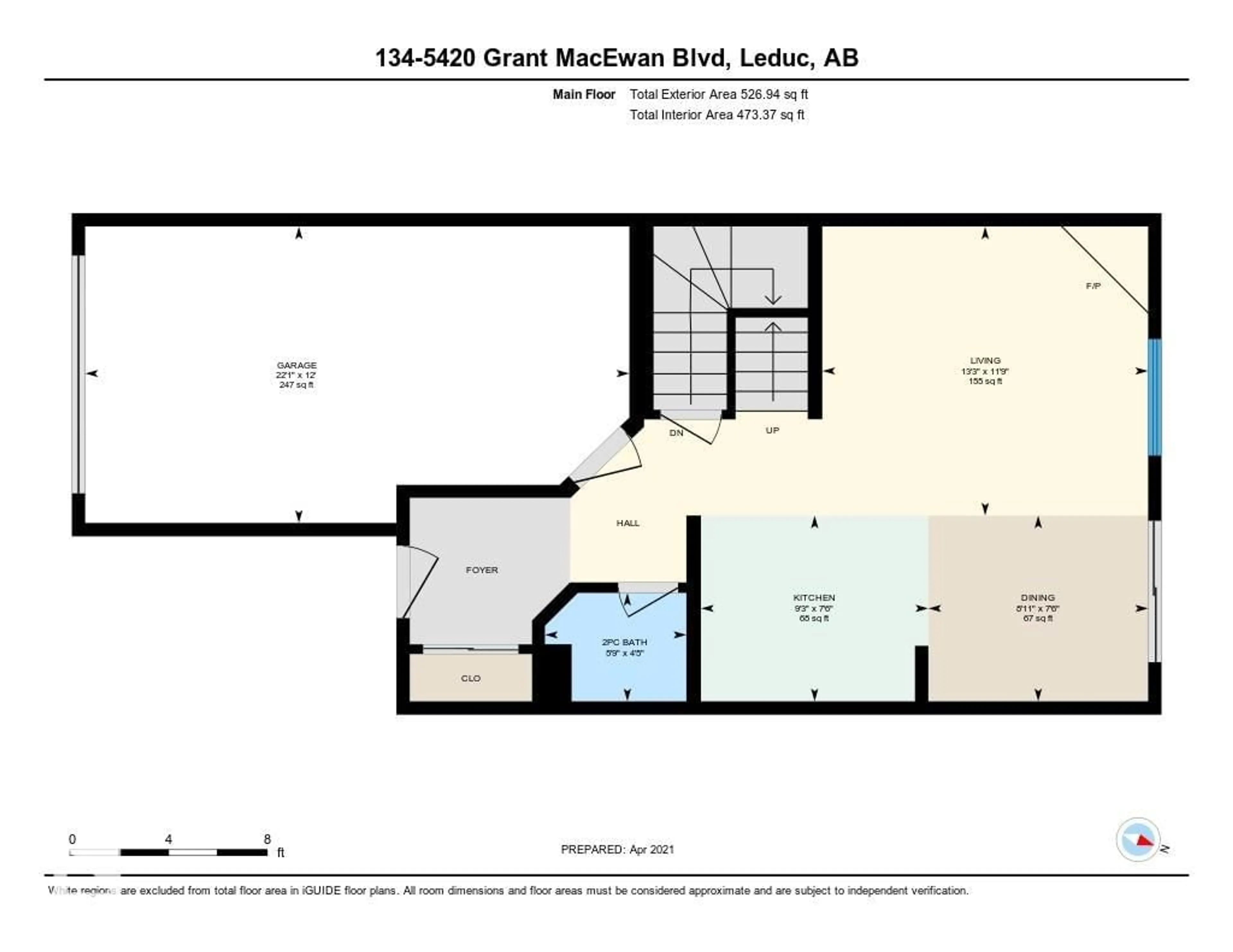Floor plan for 5420 - 134 GRANT MACEWAN BV, Leduc Alberta T9E0M1