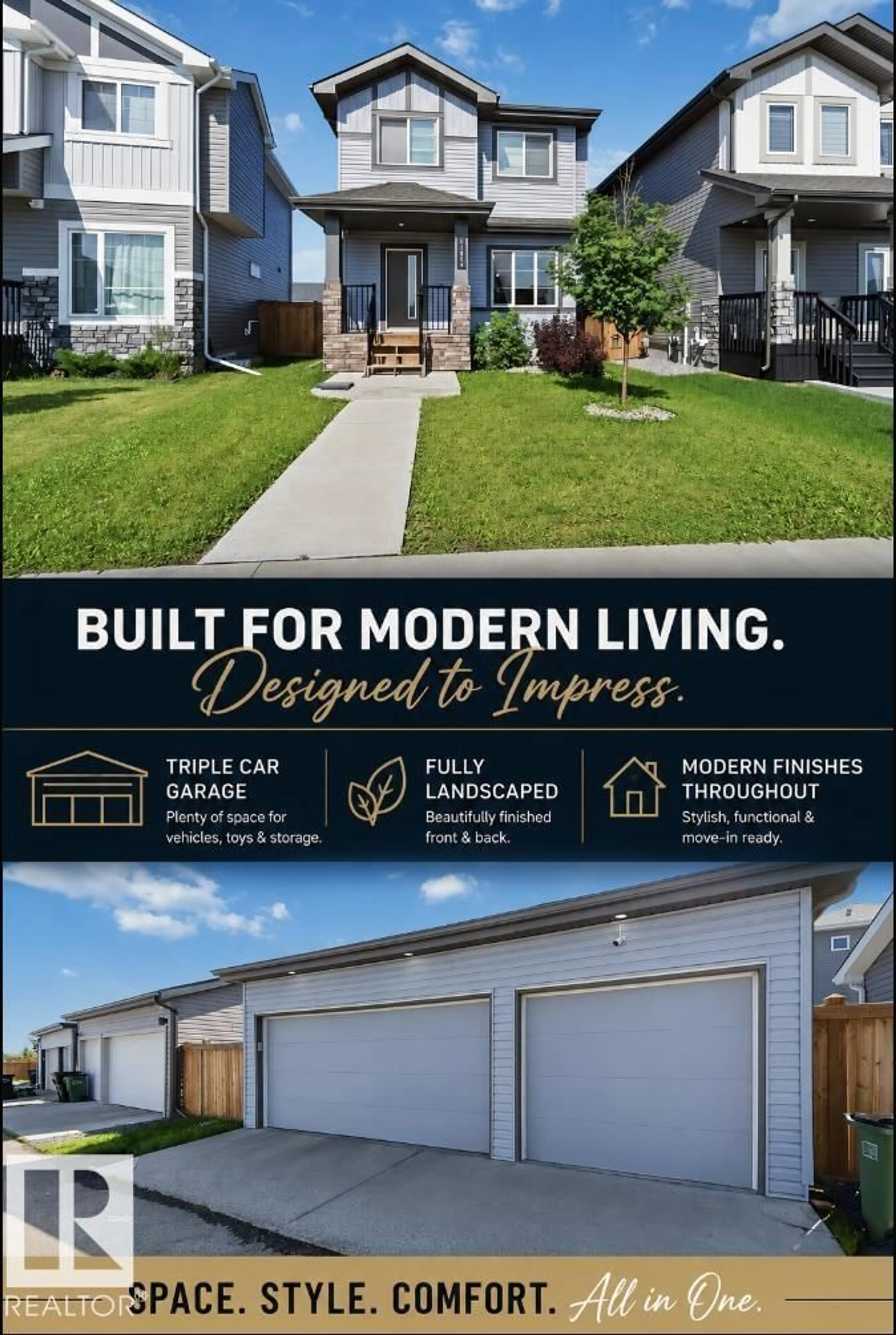 Home with vinyl exterior material, building for 17924 61 STREET, Edmonton Alberta T5Y3X1