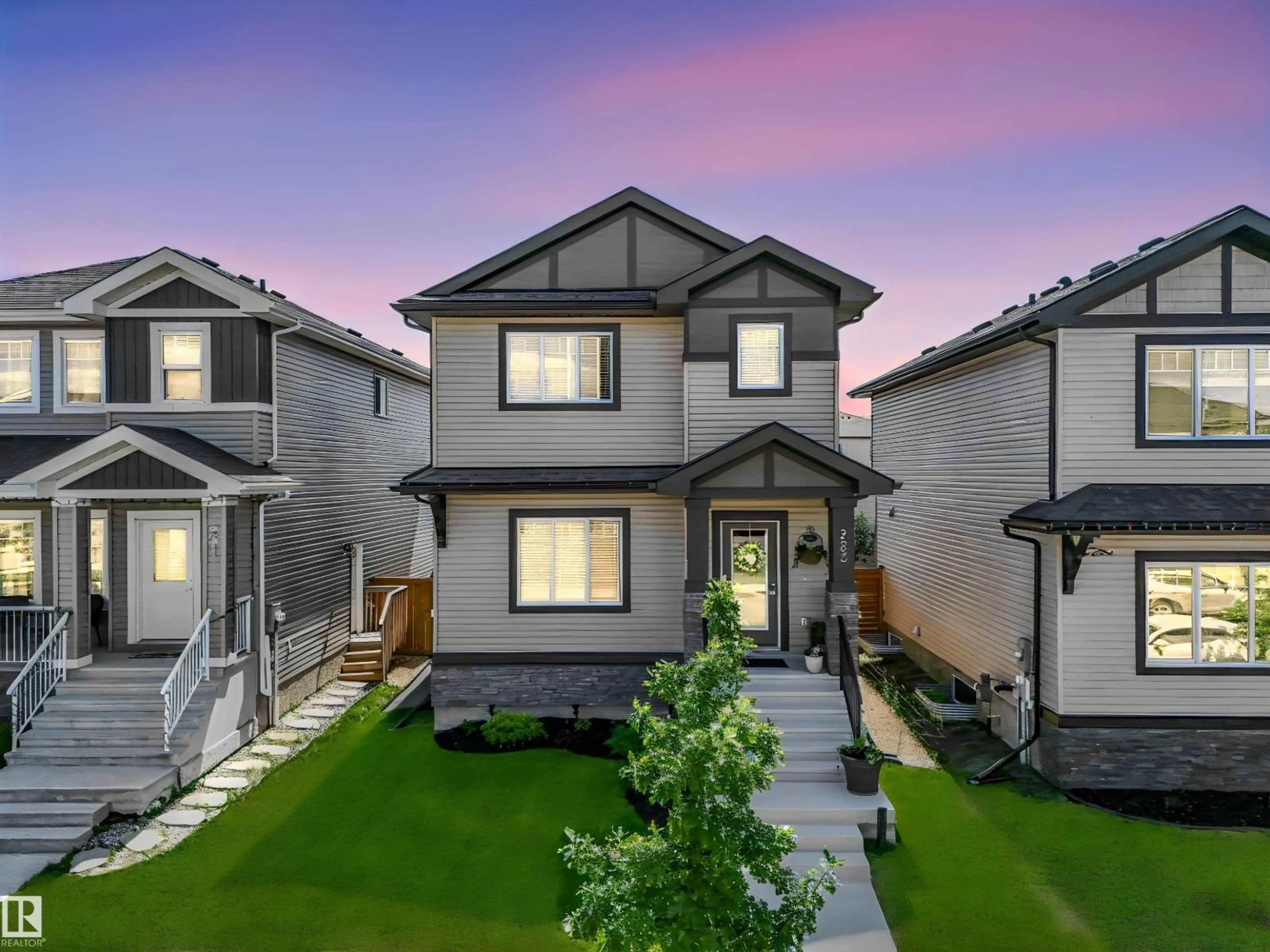 Home with vinyl exterior material, street for 283 AMEENA DR, Leduc Alberta T9E1J1
