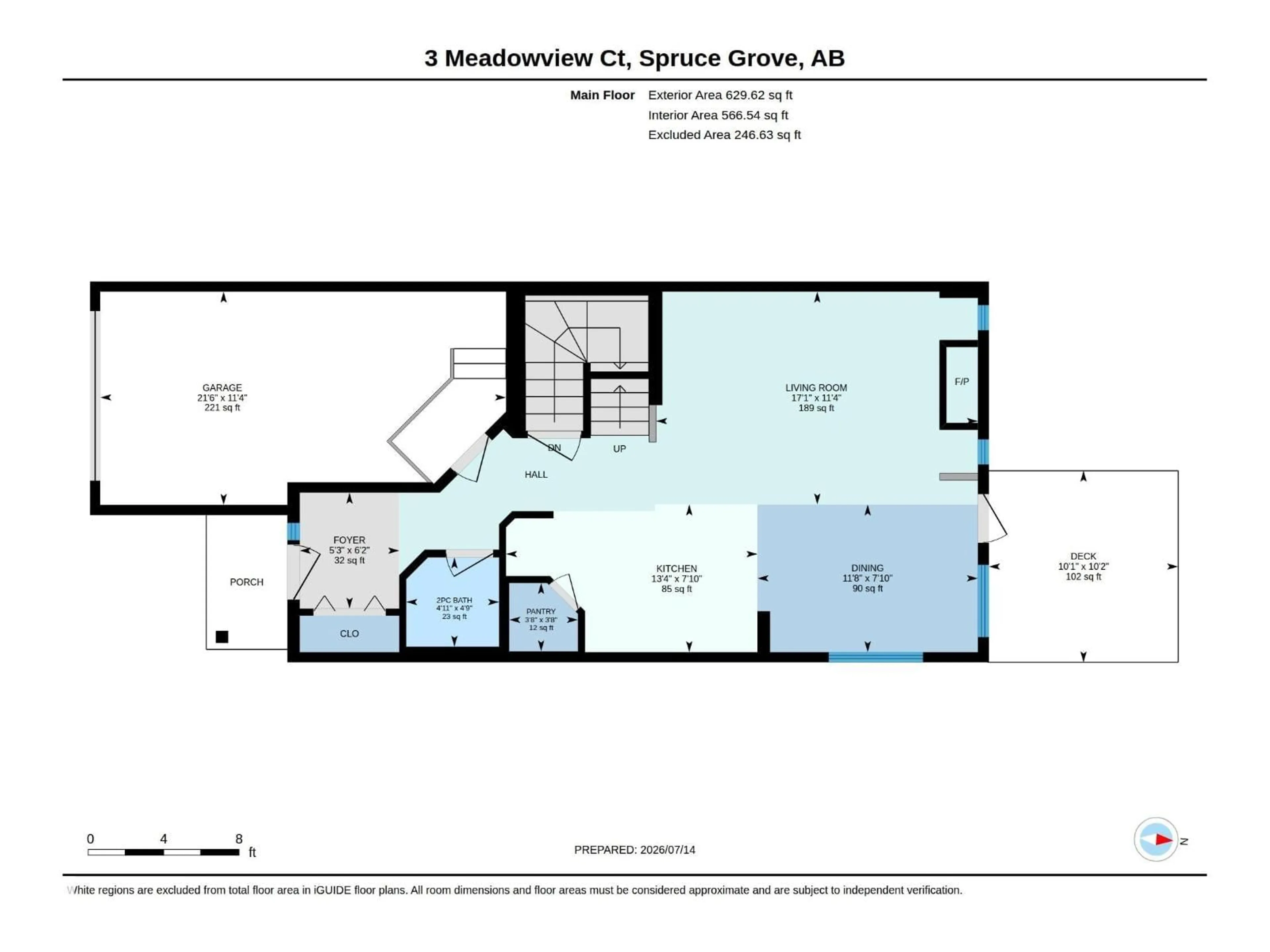 Floor plan for 3 MEADOWVIEW CO, Spruce Grove Alberta T7X0N2
