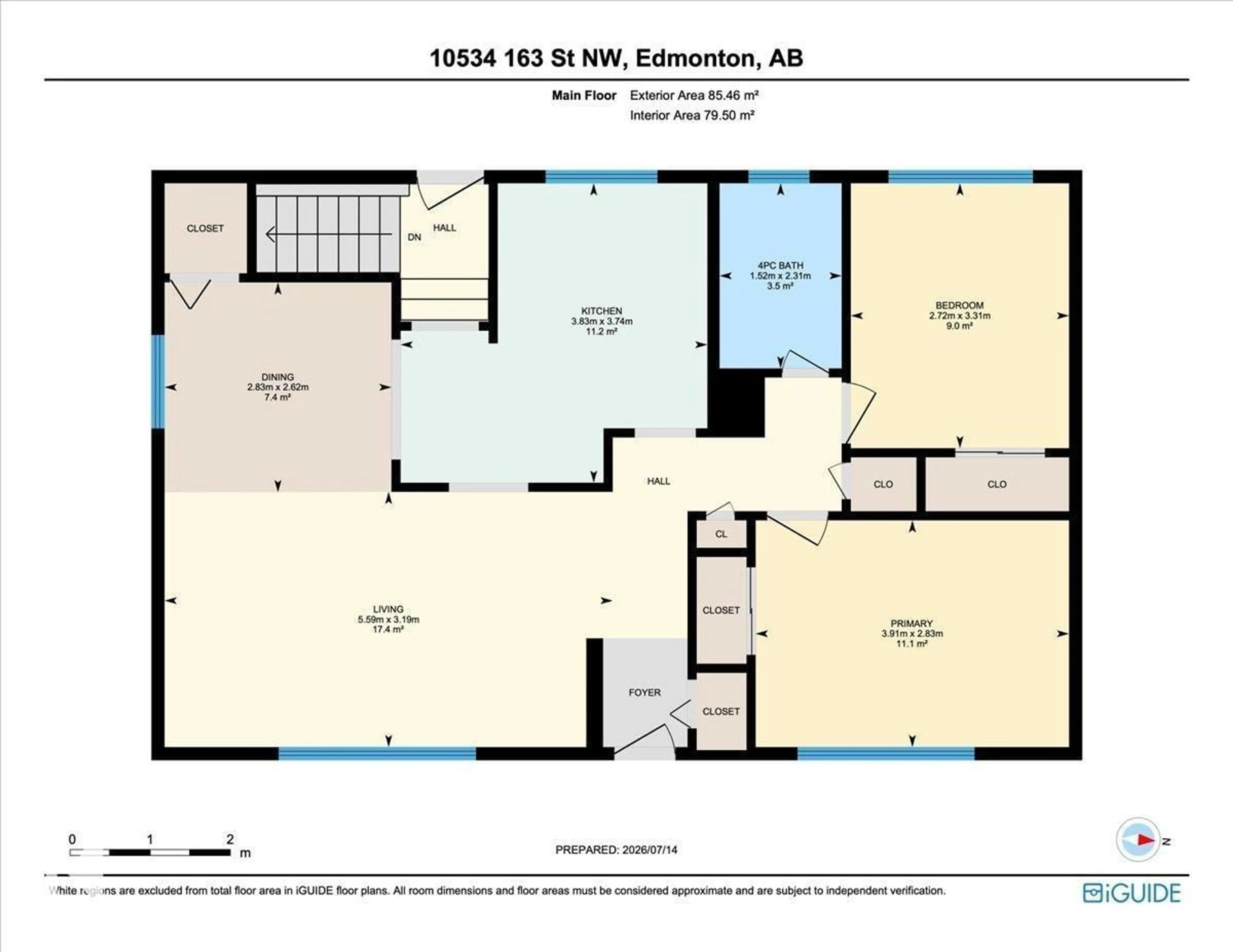 Floor plan for NW - 10534 163 ST, Edmonton Alberta T5P3P1