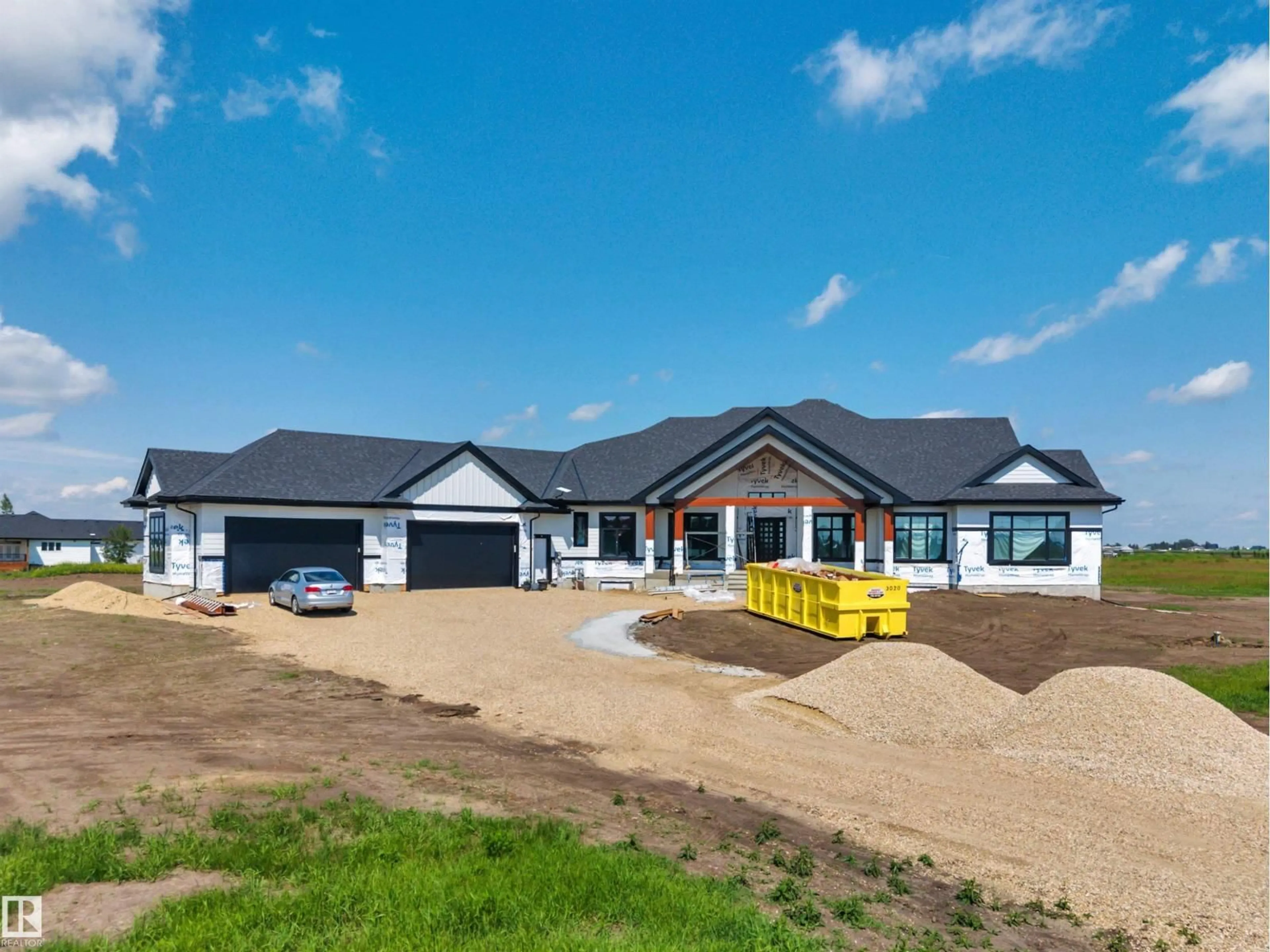 A pic from outside/outdoor area/front of a property/back of a property/a pic from drone, building for 49023 - 20 RGE RD 250, Rural Leduc County Alberta T9E2B9