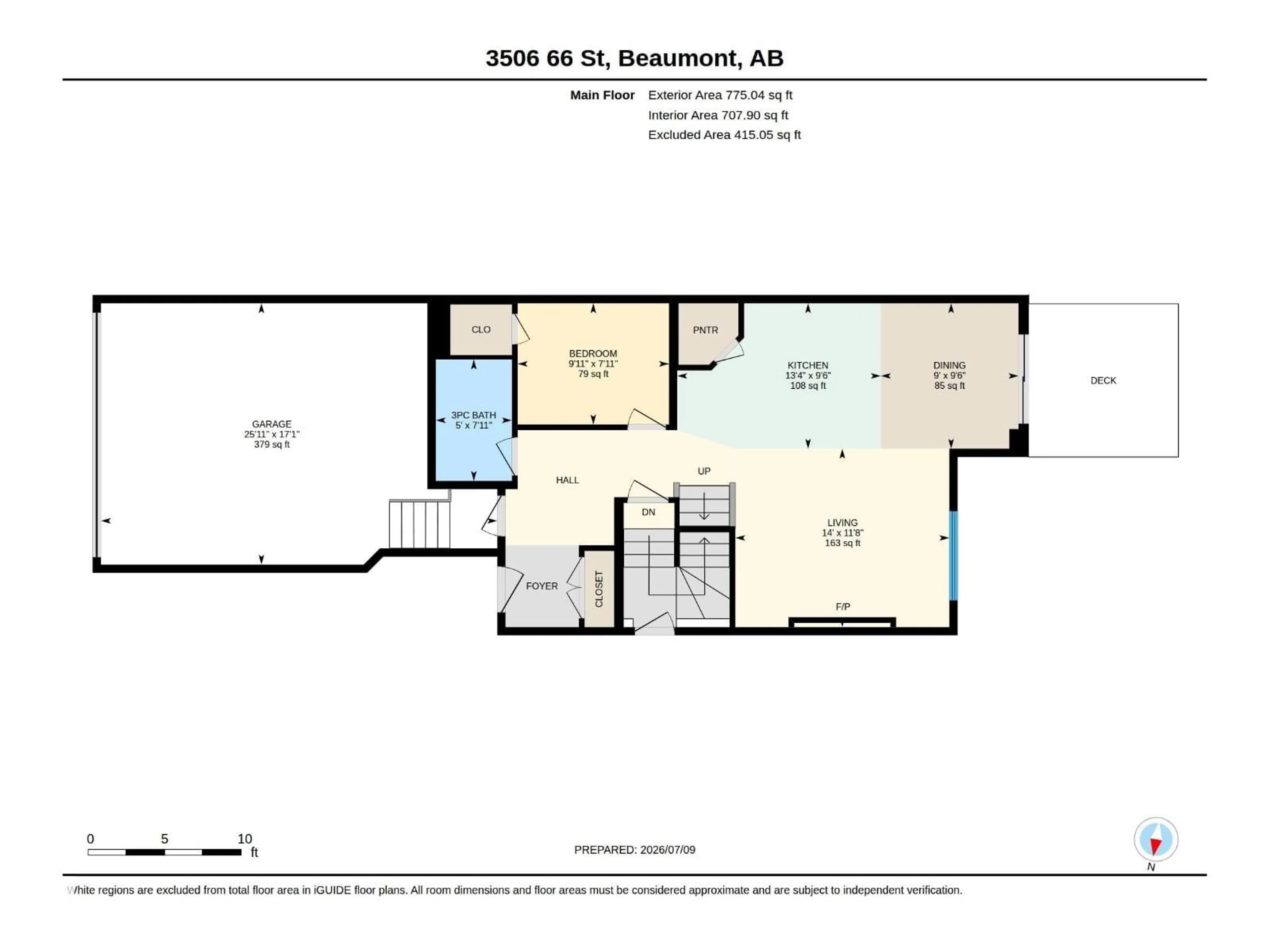 Floor plan for 3506 66 ST, Beaumont Alberta T4X2Z5