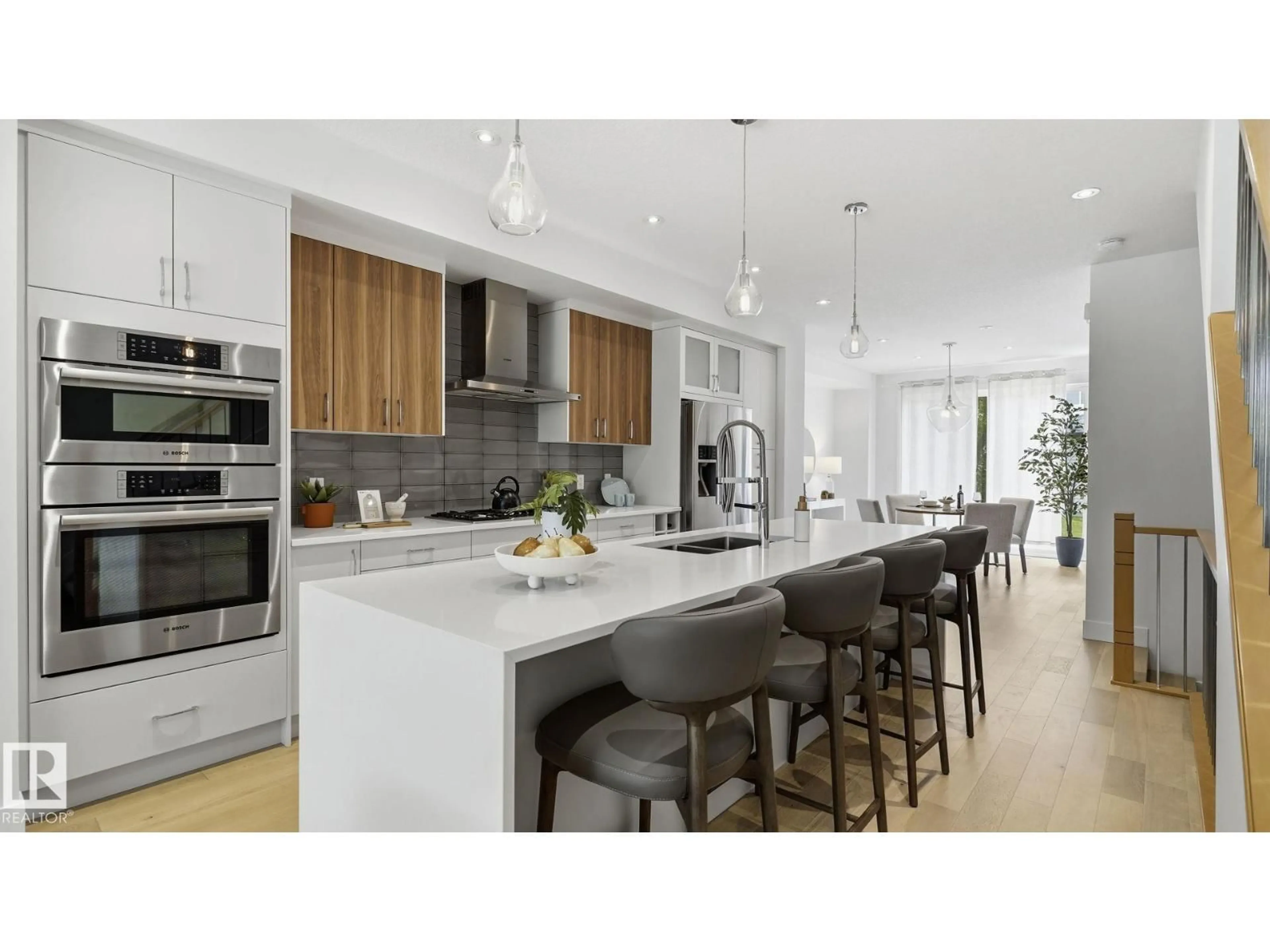 Open concept kitchen, unknown for NW - 10964 123 ST, Edmonton Alberta T5M0E2