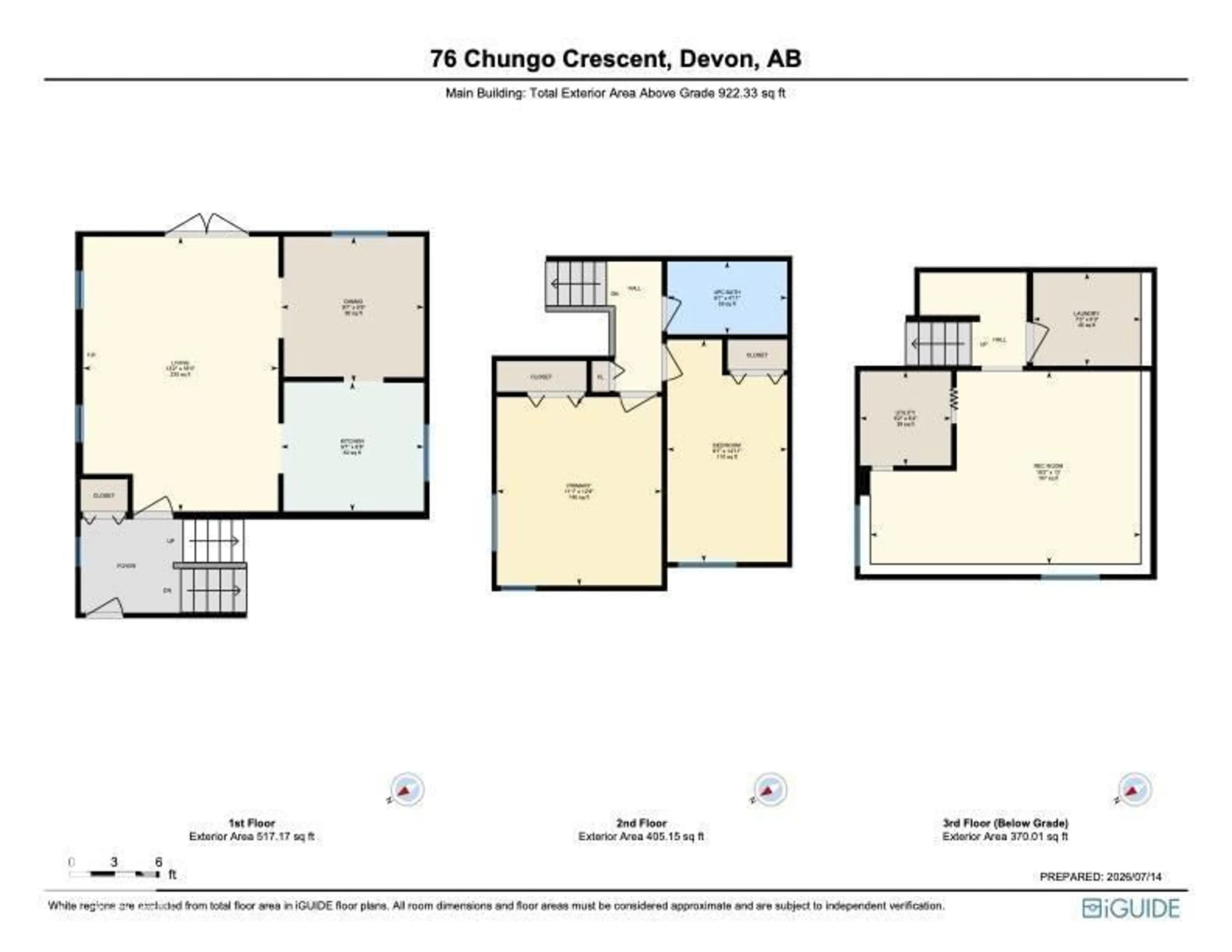 Floor plan for 76 CHUNGO CR, Devon Alberta T9G1V5